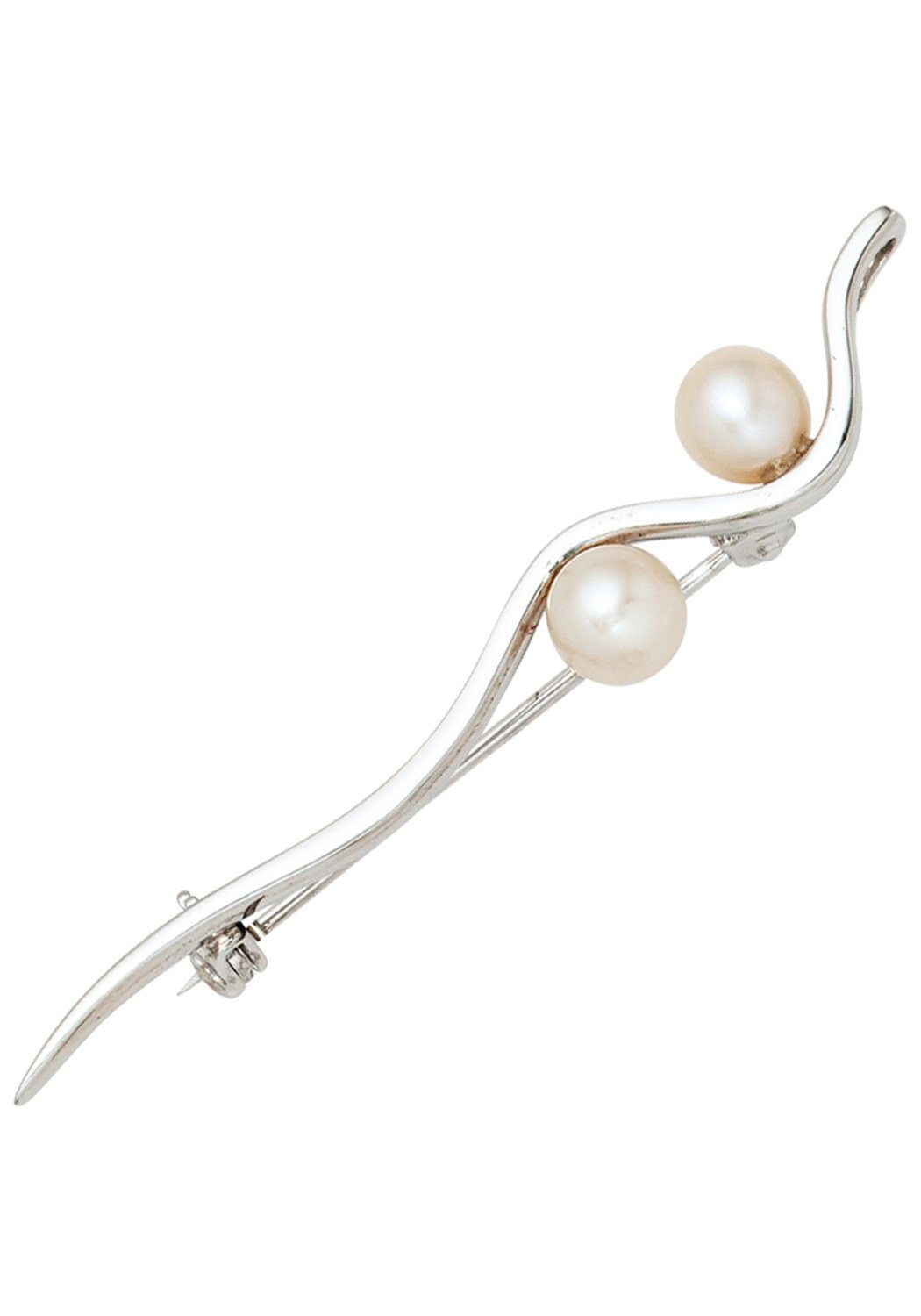 JOBO Brosche, 925 Silber mit Süßwasser...