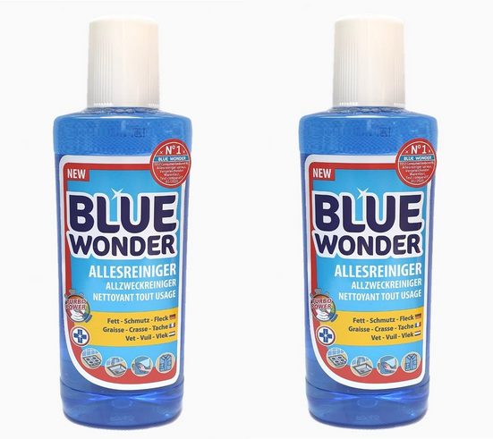 Blue Hartbodenreiniger 2 x Blue Wonder Reiniger 750 ml Schraubverschluss