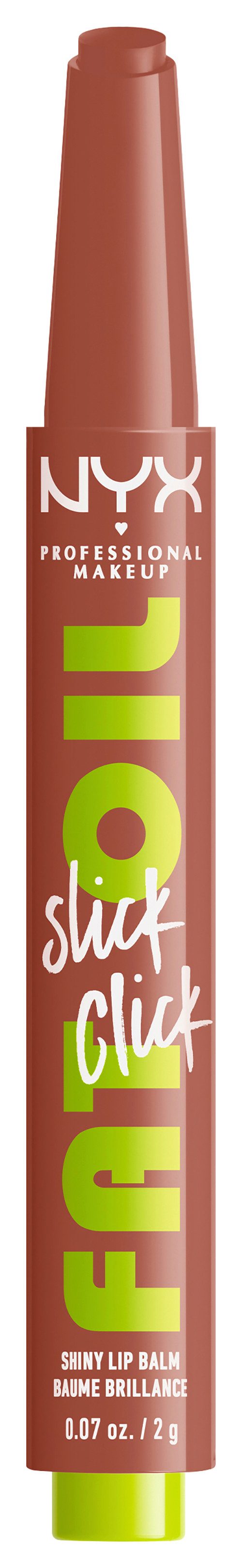 NYX PROFESSIONAL MAKEUP Lippenstift FAT OIL SLICK CLICK, leichter, aufbaubarer, pigmentierter Lip Balm