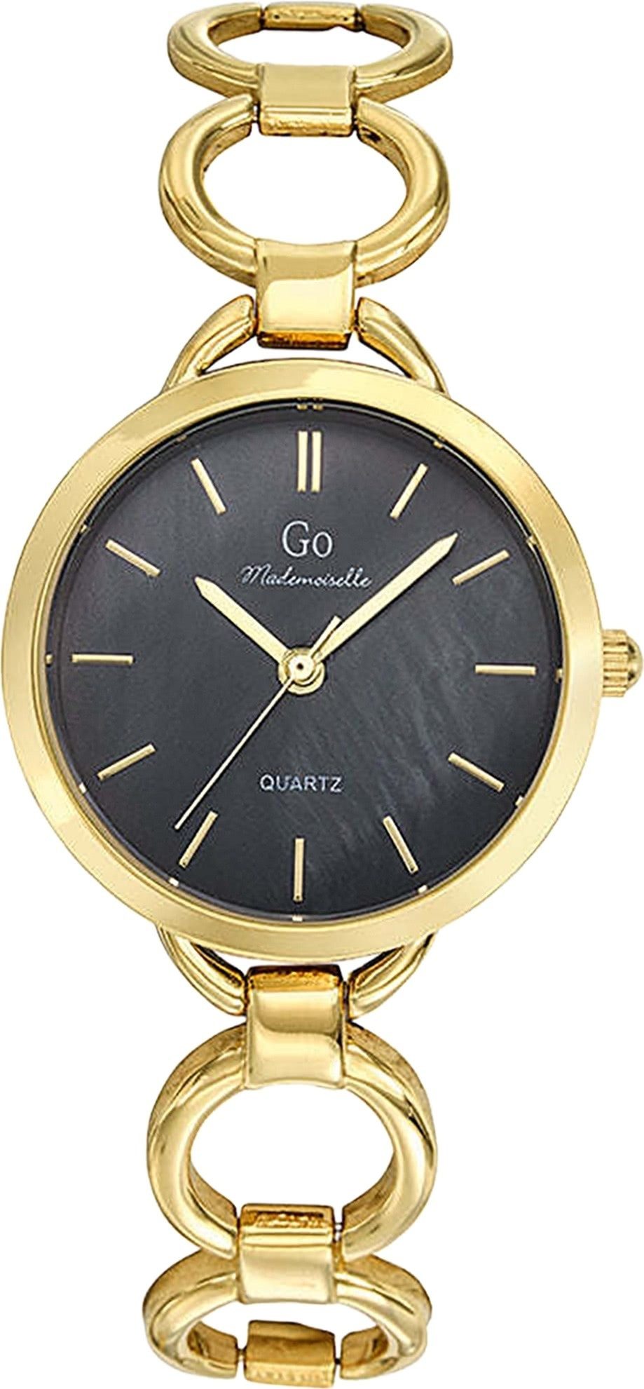 Girl Only Quarzuhr Girl Only GO Damen Armbanduhr, (Analoguhr), Damenuhr GO gold, klein (ca. 30mm) Metallarmband, Fashion-Style