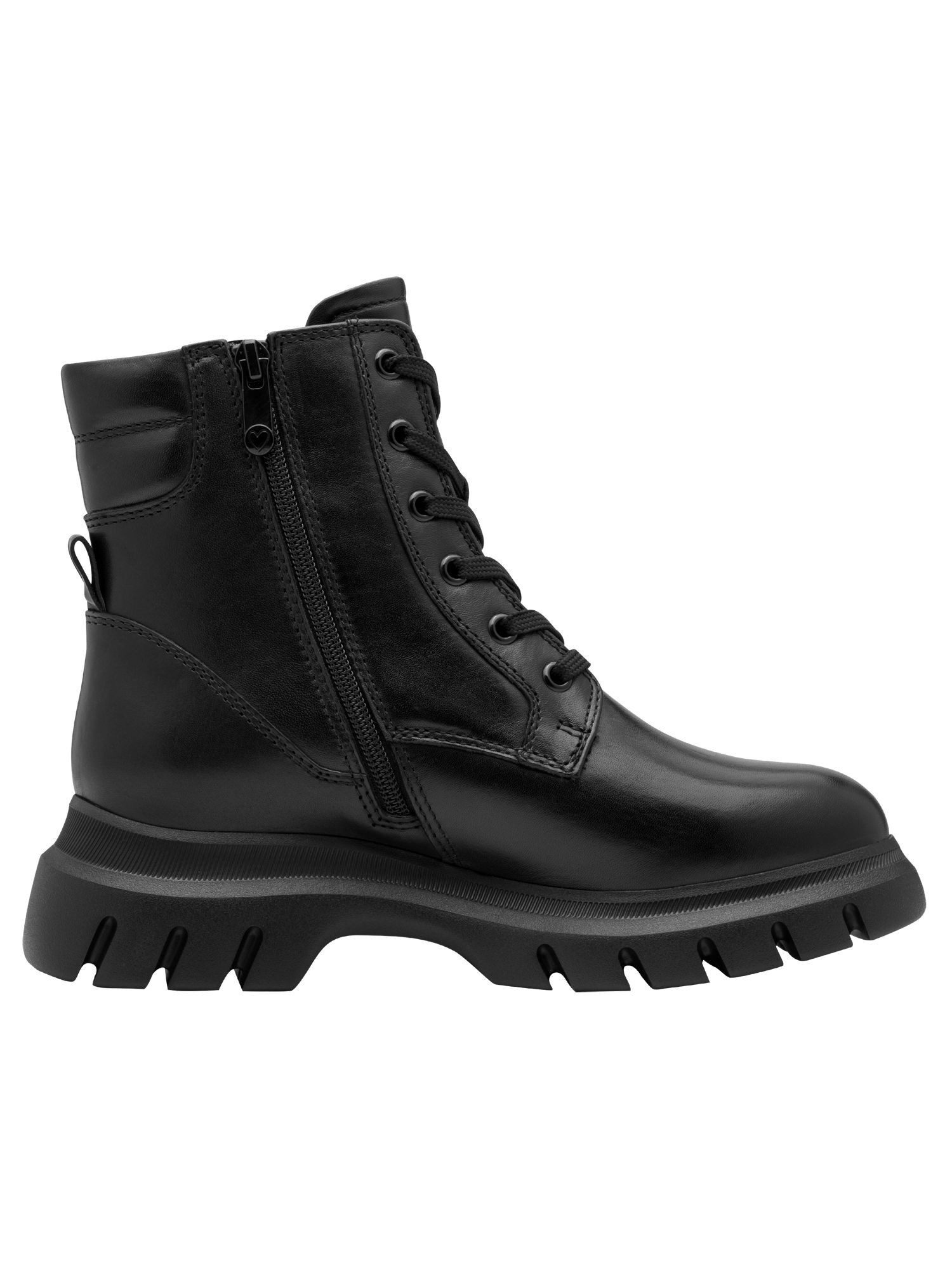 MARCO TOZZI FEEL aus Leder Blockabsatz 2-26245-45 Winterstiefelette FEEL