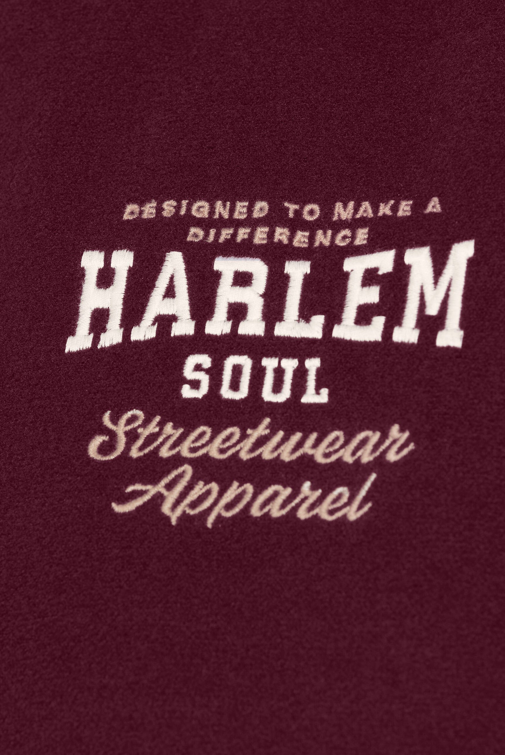 Harlem Soul Collegejacke mit Stickerei