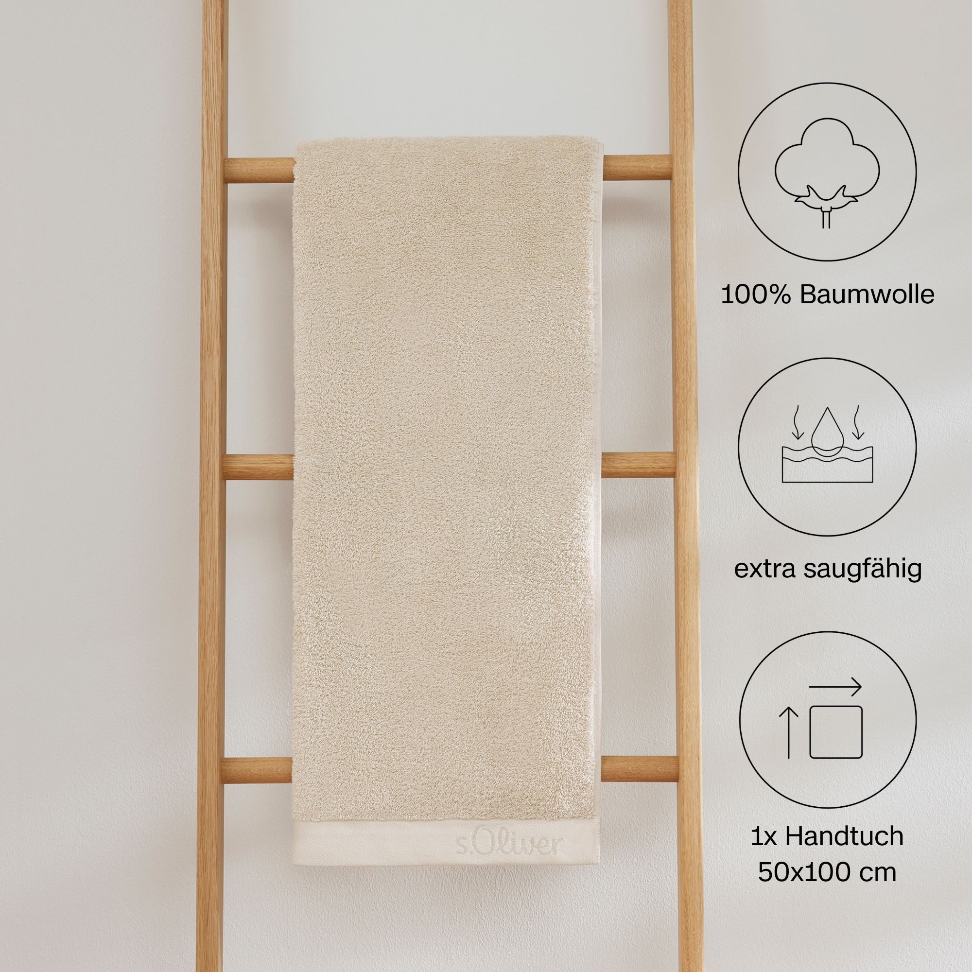 s.Oliver Handtuch s. Oliver Handtuch, Walkfrottier günstig online kaufen