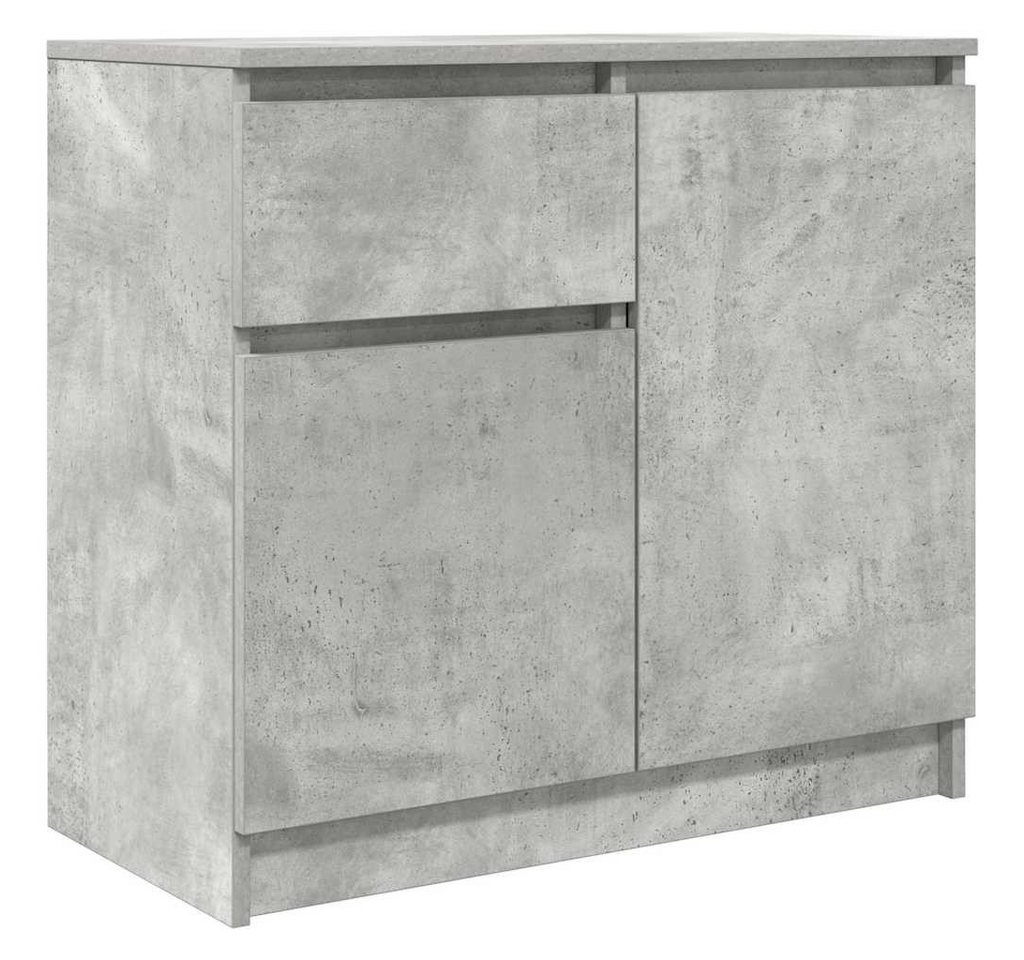 vidaXL Sideboard Sideboard mit Schublade Betongrau 71x35x65 cm Holzwerkstoff (1 St)