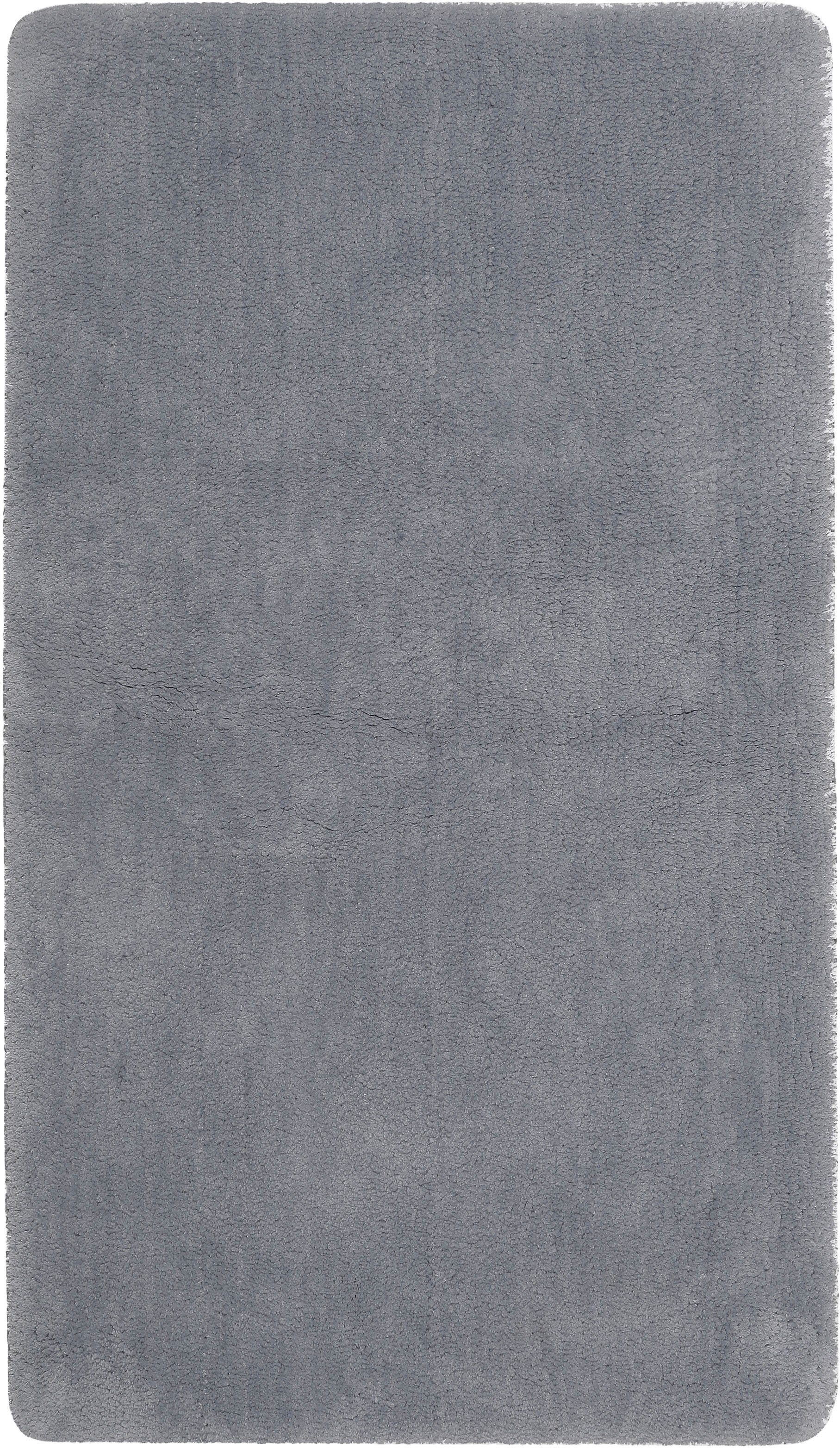 Wecon home Basics Badematte Joris, Höhe 20 mm, rutschhemmend beschichtet, strapazierfähig, Polyester, rechteckig, waschbar, viele Größen, Badezimmerteppich, uni