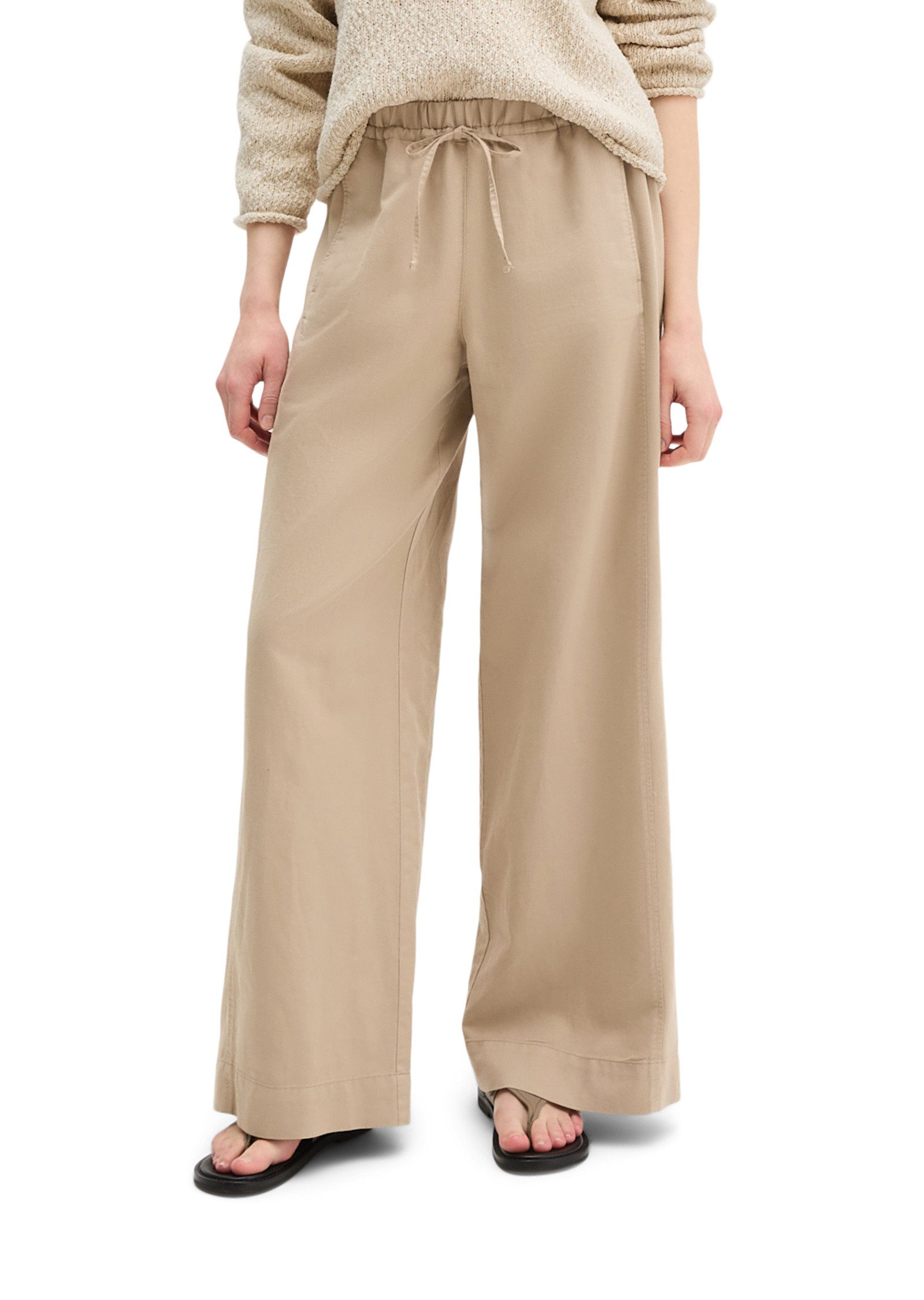 Chinohose aus Bio-Baumwolle-TENCEL™ Lyocell-Leinen-Mix