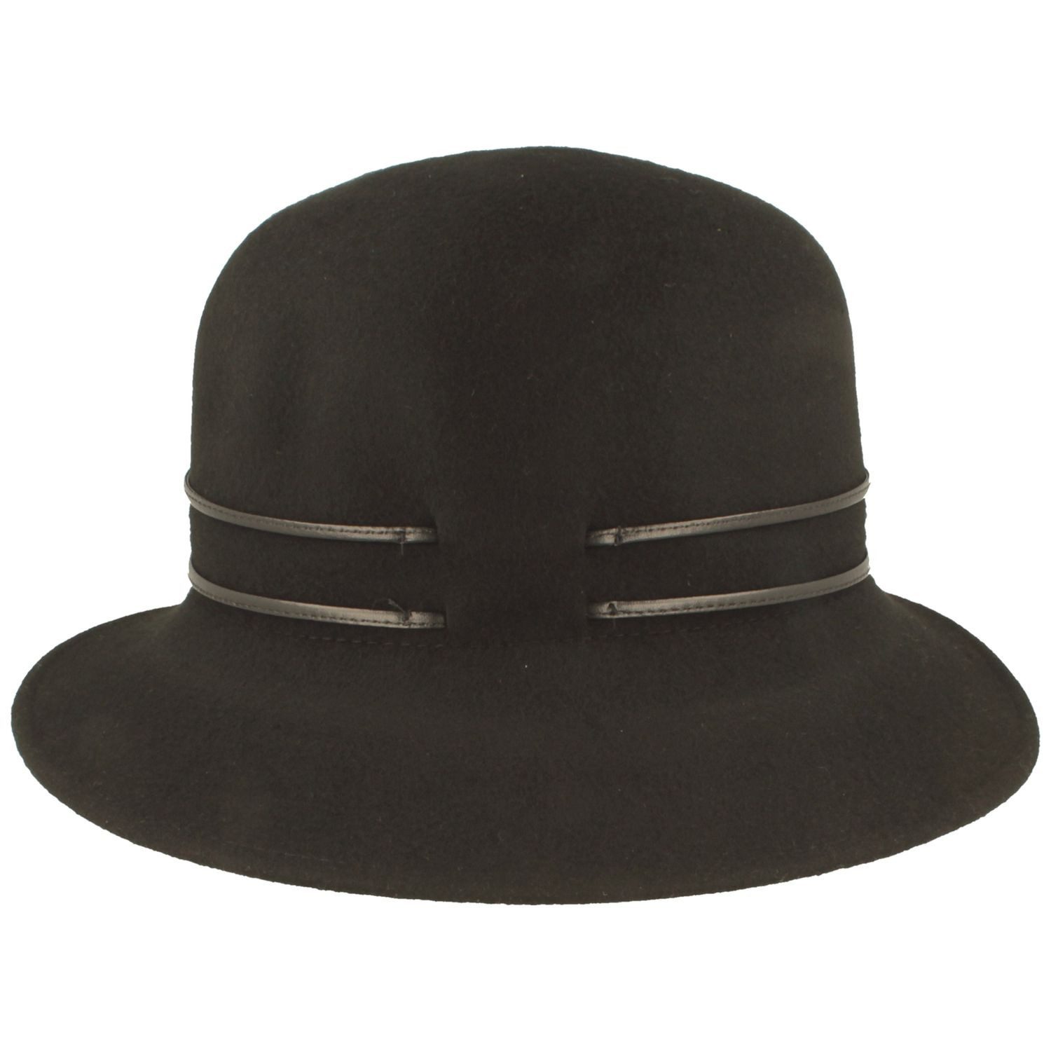 Breiter Filzhut Schicke Glocke aus Wolle günstig online kaufen