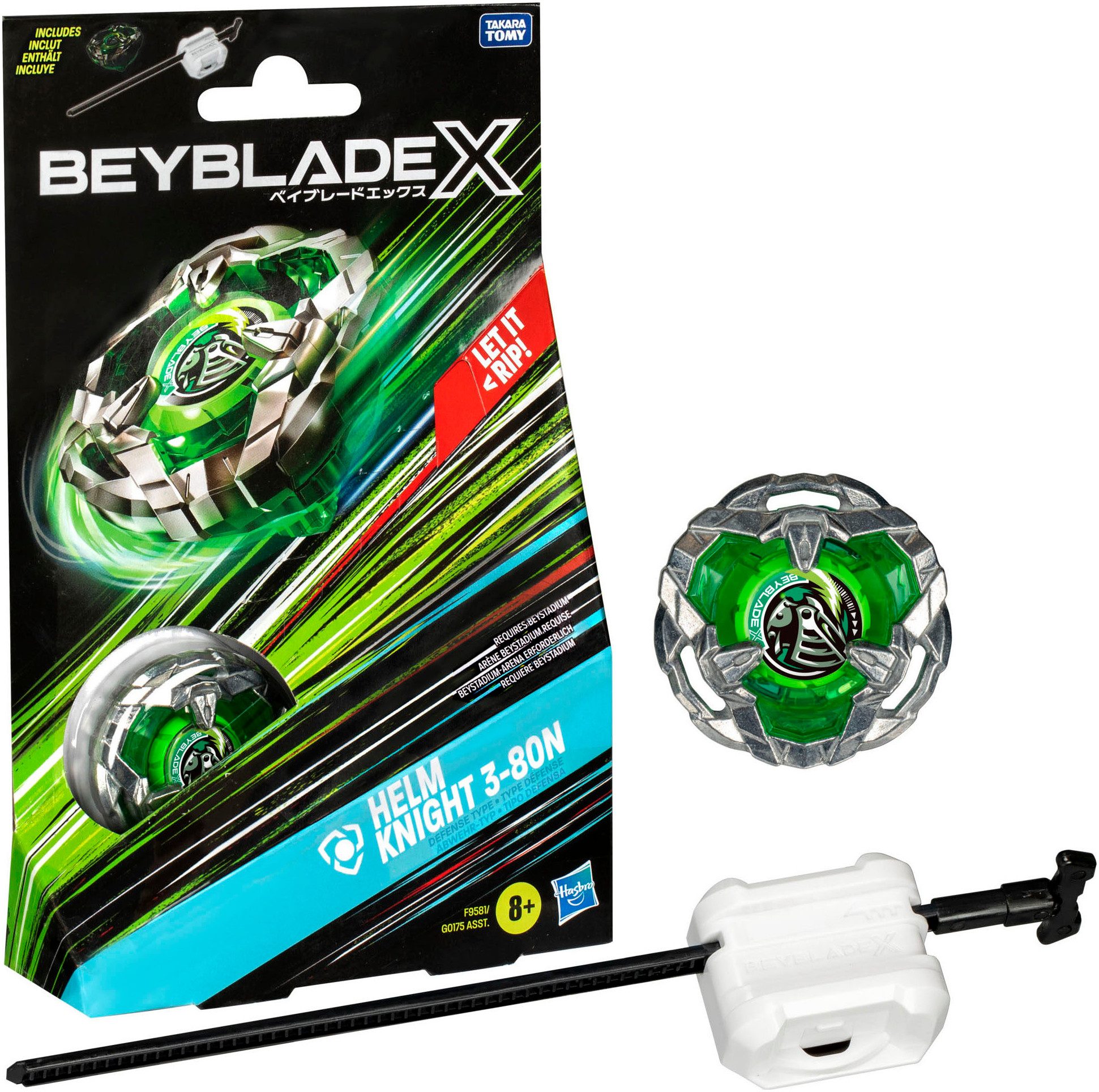 Speed-Kreisel Beyblade X Helm Knight 3-80N Starter Pack