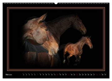CALVENDO Wandkalender Traumpferde-ART-Collection (Premium, hochwertiger DIN A2 Wandkalender 2023, Kunstdruck in Hochglanz)