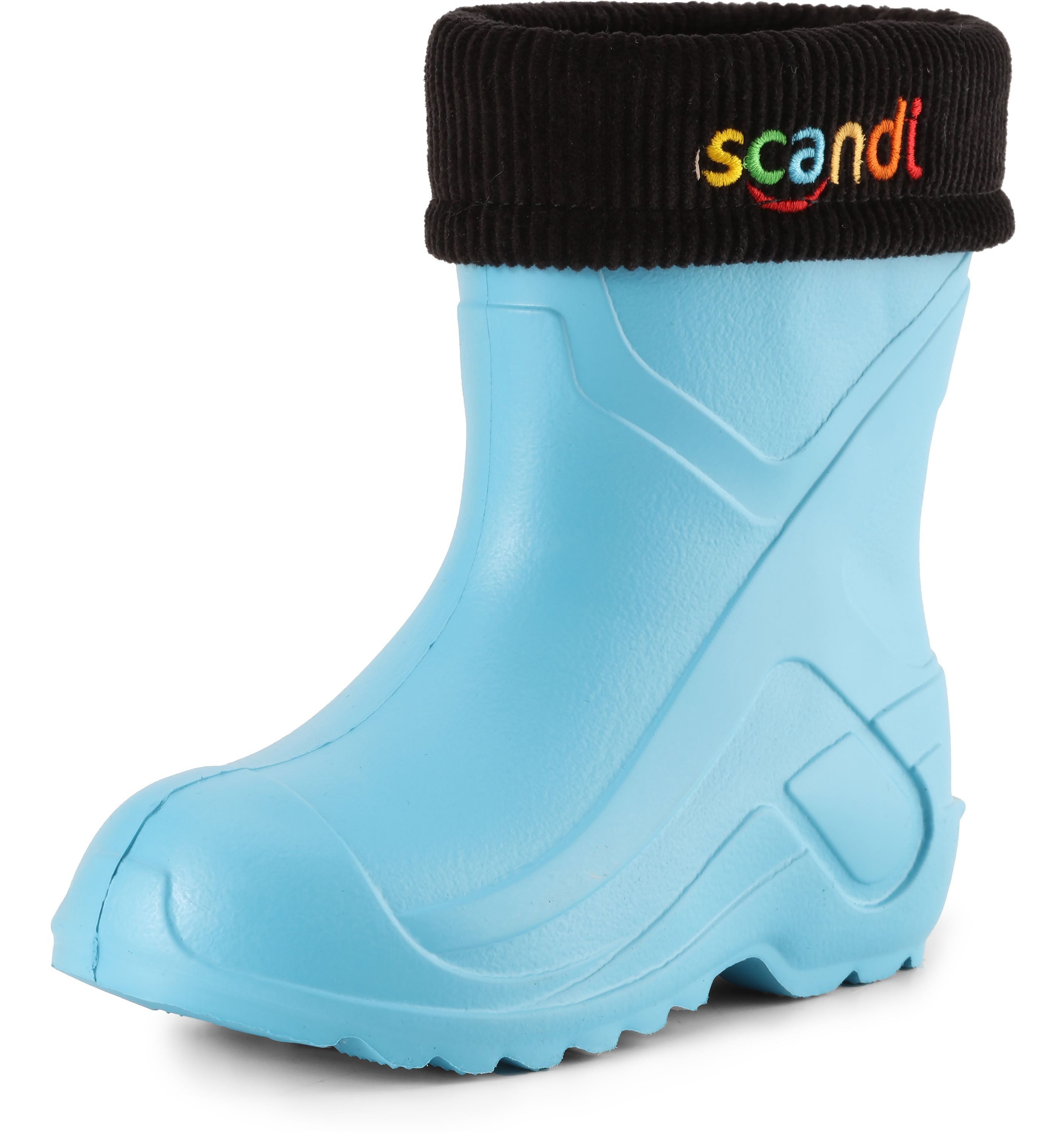 Kinder federleichte EVA Thermo Regenschuhe gefüttert LA-763 Gummistiefel