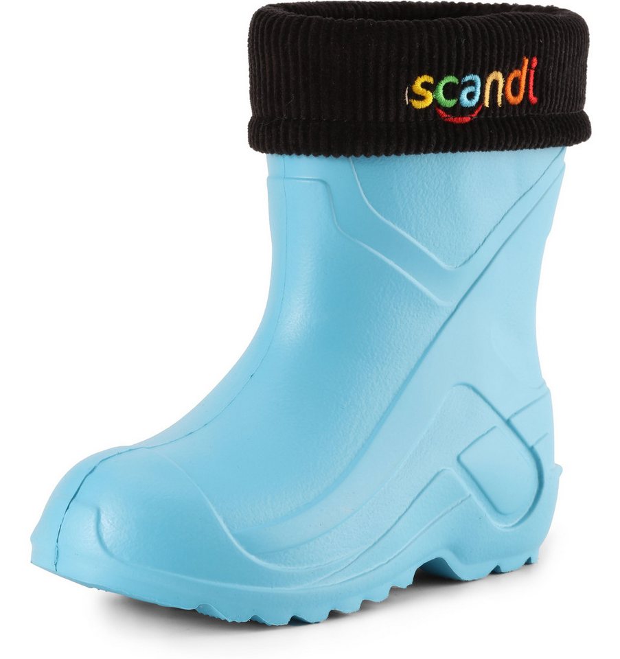 Ladeheid Kinder federleichte EVA Thermo Regenschuhe gefüttert LA-763 Gummistiefel