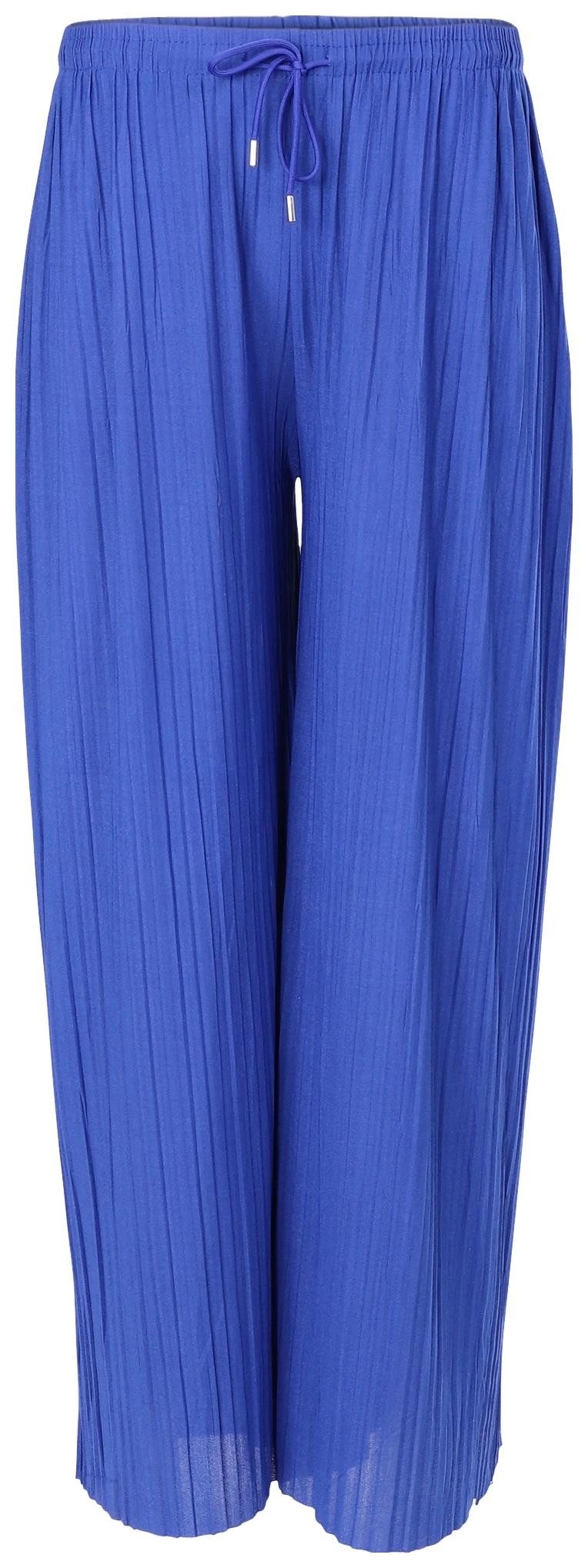 malito more than fashion Palazzohose Damen Plissee-Hose 883 Plissee Schlupfhose mit elastischem Bund 883