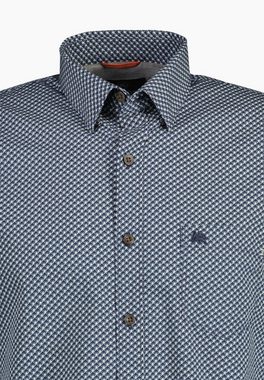 LERROS Langarmhemd LERROS Poplinhemd mit Mikro-Alloverprint