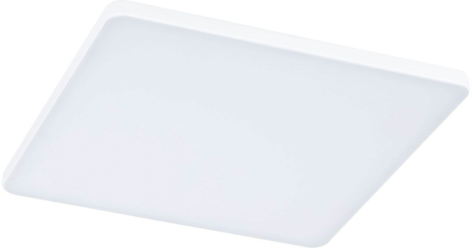 Paulmann LED Einbauleuchte Veluna VariFit Edge IP44 eckig 200x200mm 1400lm dimmbar, LED fest integriert, Tageslichtweiß, LED Einbaupanel ZigBee, App steuerbar, Tunable White Schwarz