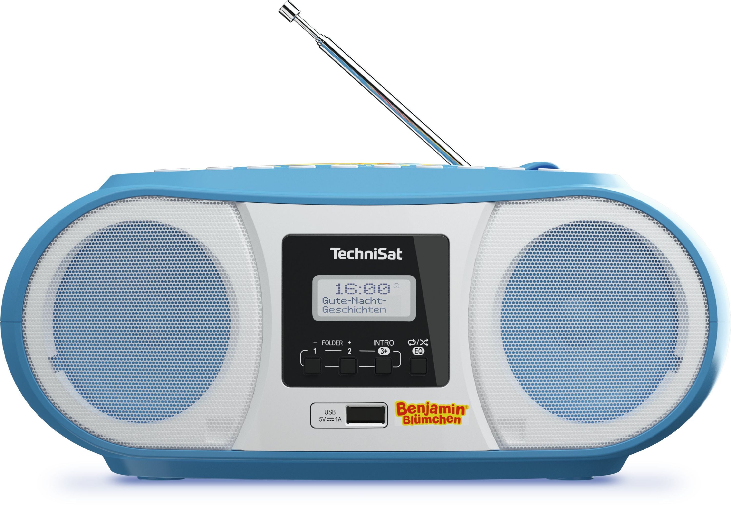 TechniSat DIGITRADIO 1990 Benjamin Blümchen Edition Digitalradio (DAB) (Digitalradio (DAB), FM-Tuner mit RDS, 3 W, CD-Player, Bluetooth)