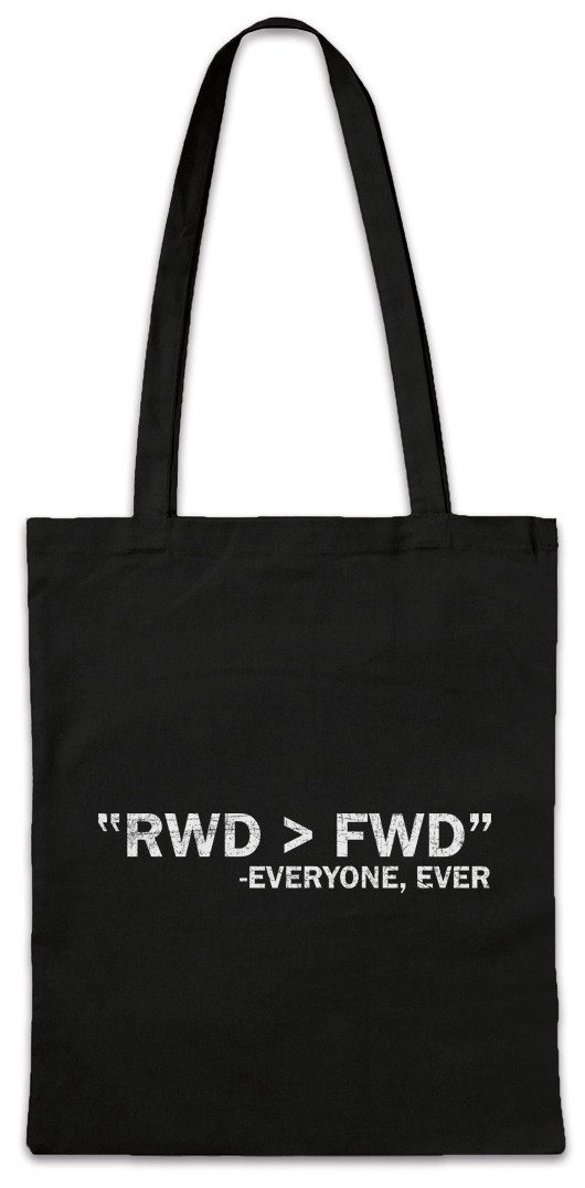 Beuteltasche RWD FWD Stofftasche Race Racing Car Auto Driver Racer Biker Petrol