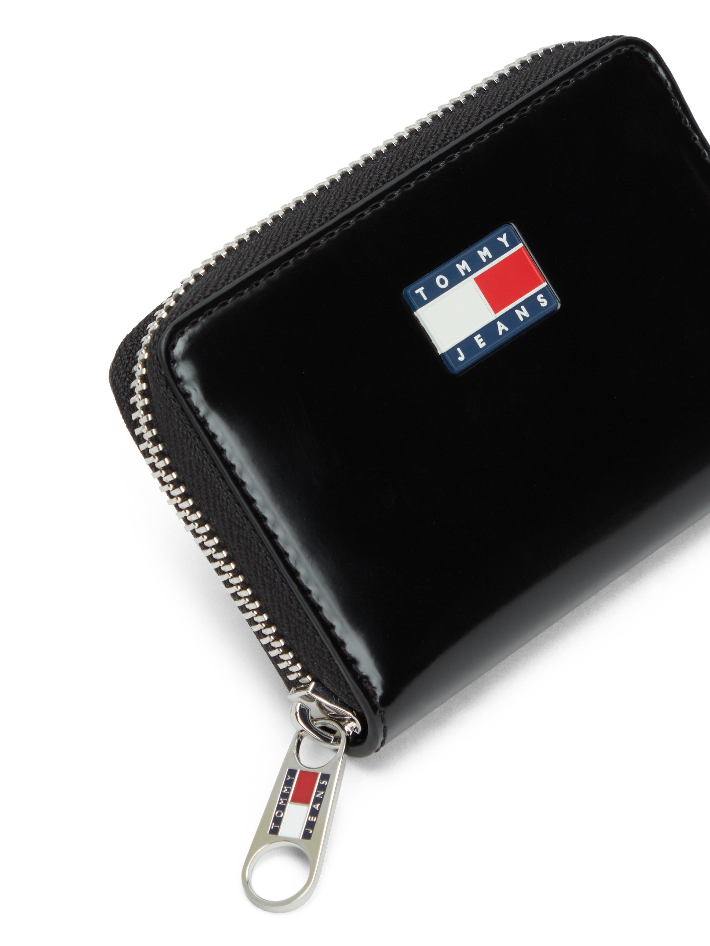 Tommy Jeans Geldbörse TJW MUST SMALL ZA, Damen Geldbeutel, Portemonnaie mit Logoflagge
