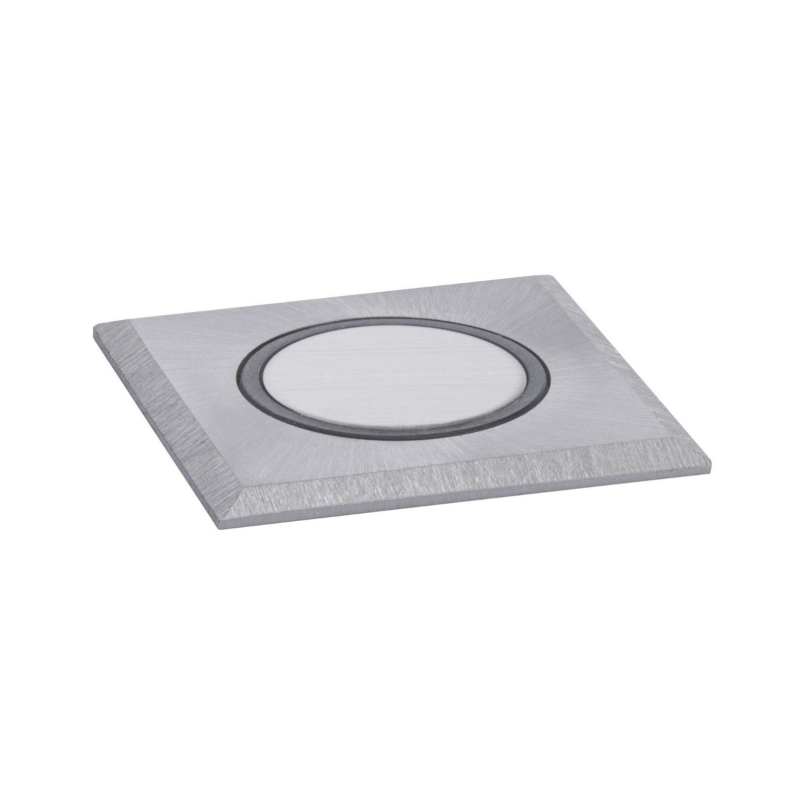 Paulmann LED Einbauleuchte House eckig 50x50mm 3000K 2W 20lm 230V Edelstahl gebürstet, Kunststoff, LED fest integriert, Warmweiß, Bodeneinbauleuchte Warmweiß IP67