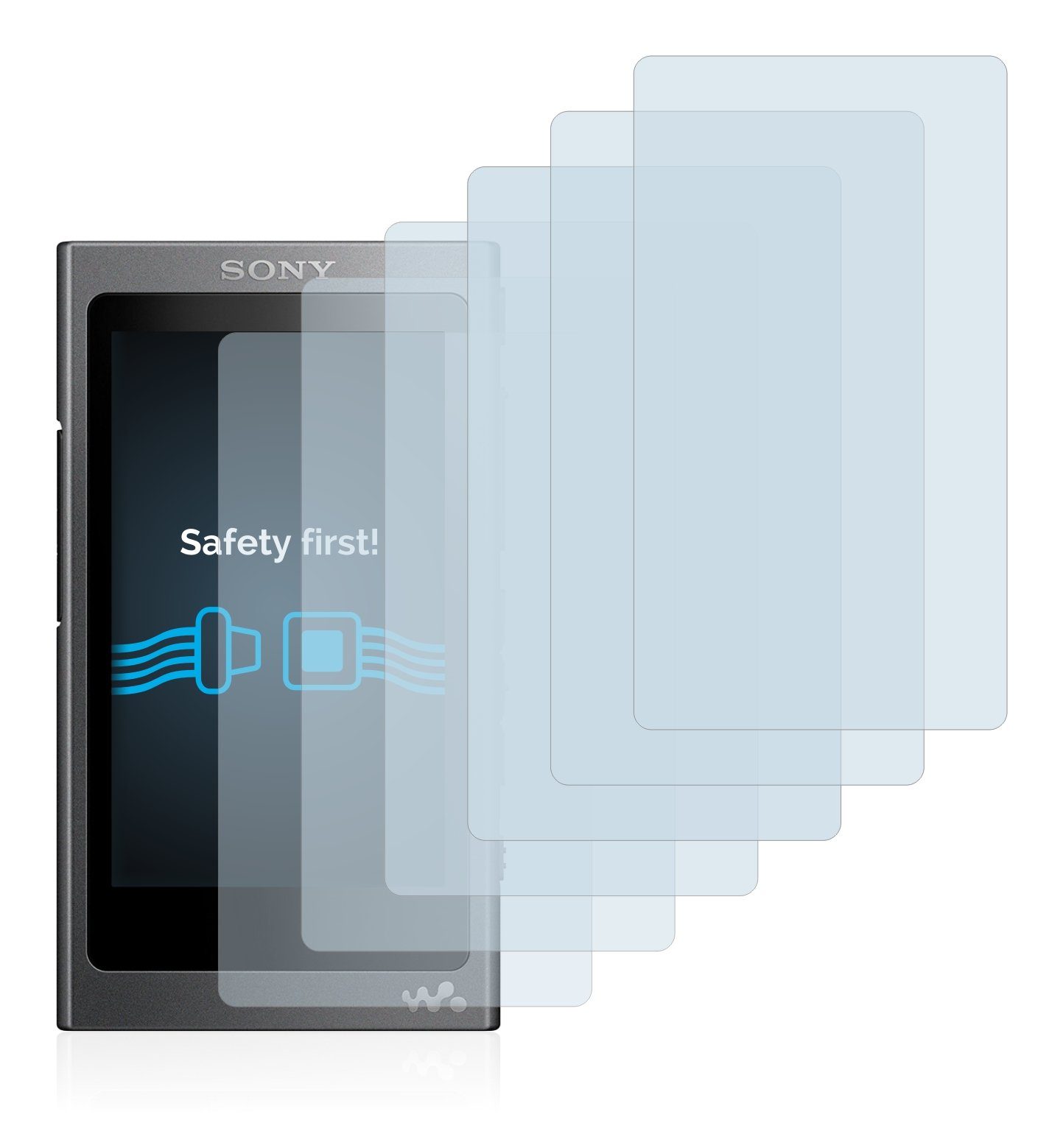 3x Sony Walkman A30 Glasfolie Schutzfolie Glas Display Schutzglas 9H 
