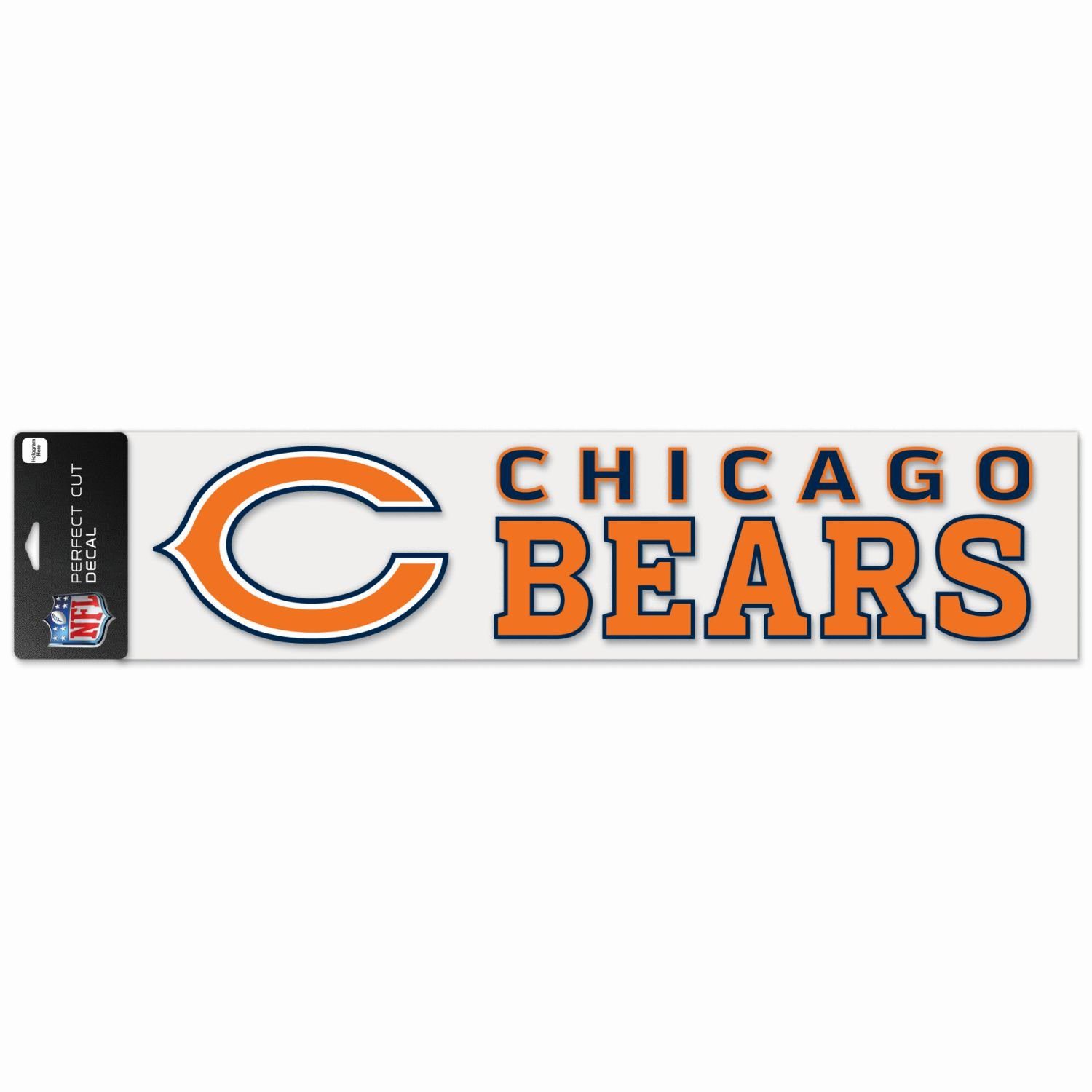 WinCraft Wanddekoobjekt Perfect Cut XXL 10x40cm Aufkleber NFL Teams Chicago Bears