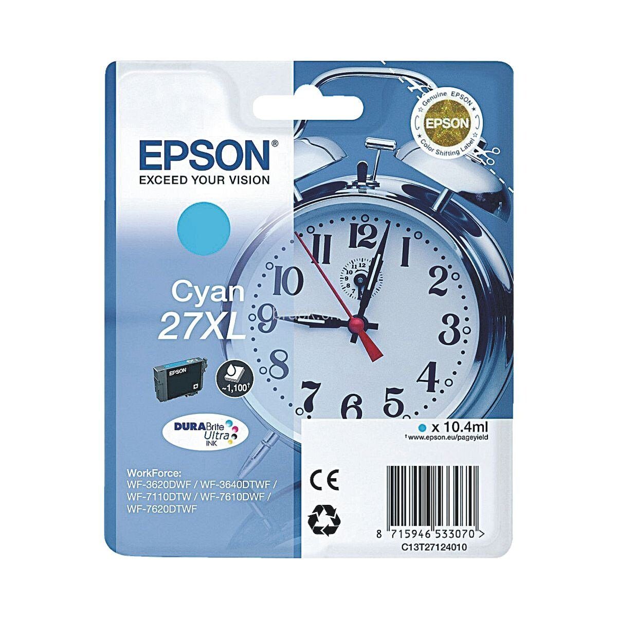 Epson T2712 Tintenpatrone (Original Druckerpatrone, cyan)