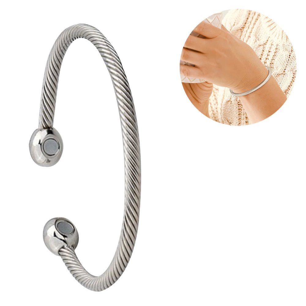 Mmgoqqt Armbandage »Magnetisches Kupferarmband für Herren und Damen  Magnetarmband aus Kupfer Lebensbaum Armreif Solides Armband mit  Verstellbares Energien Armband«