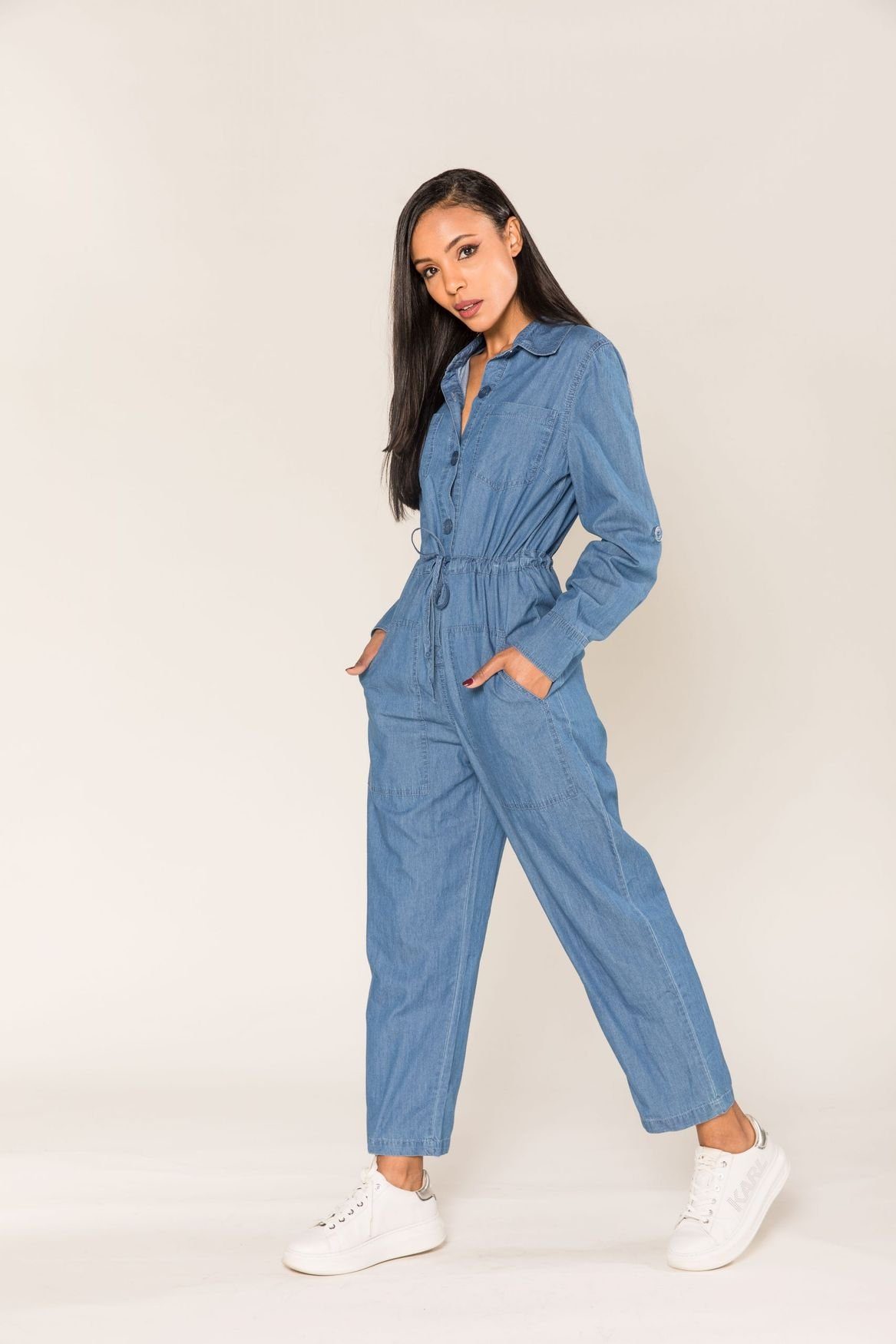 Agolde Denim Jeans Aus Bio-baumwolle in Blau Damen Bekleidung Jumpsuits und Overalls Playsuits 