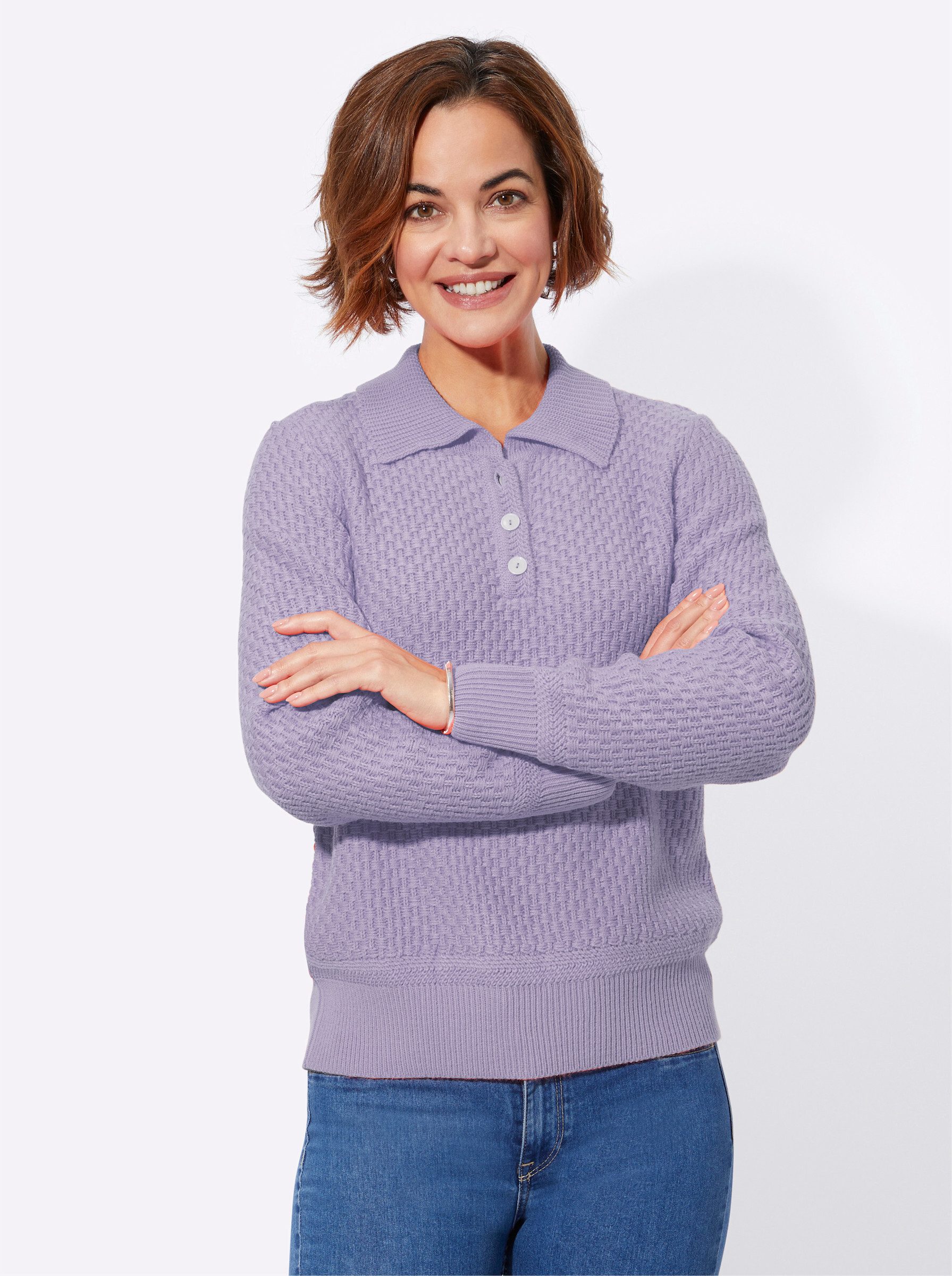 Strickpullover Polopullover