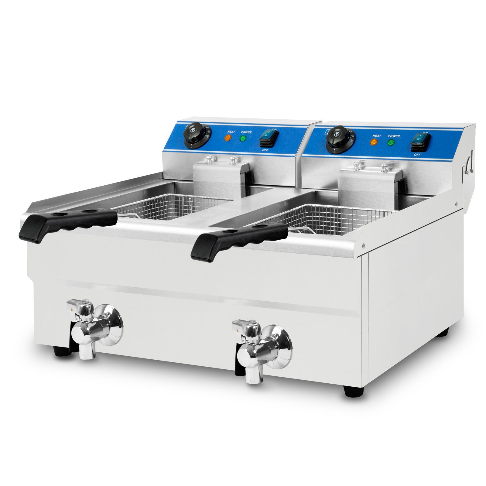 vertes Fritteuse, 3000 W, 50-200°C, 6000W, 230V, Kaltzonenprinzip