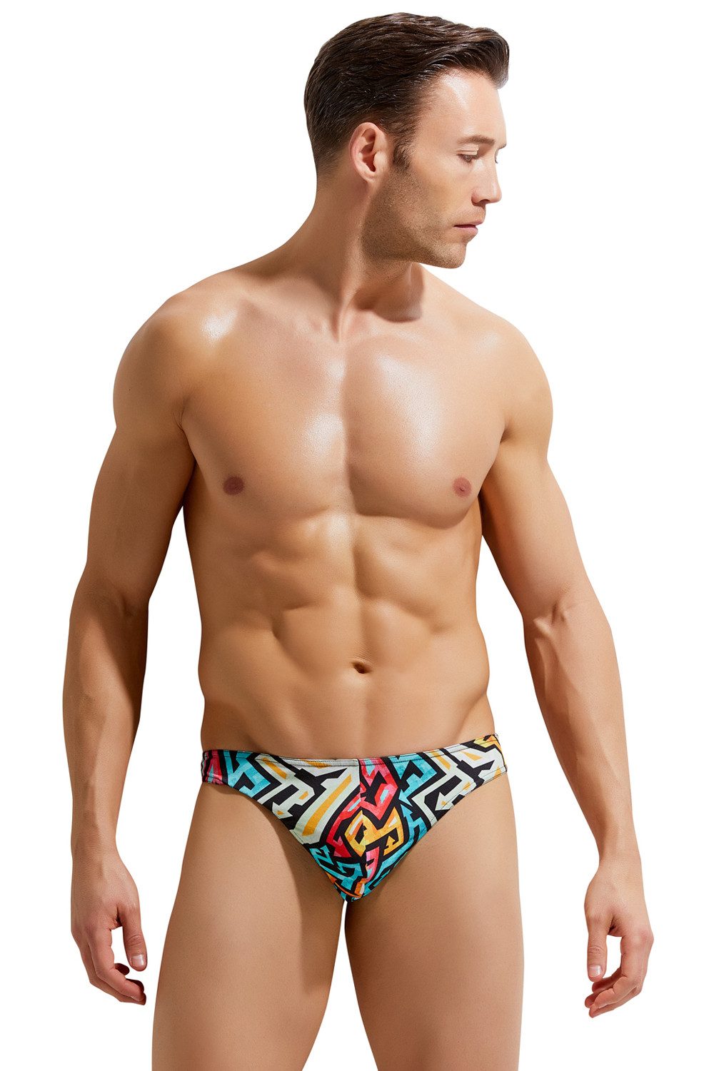 Mellice String Herren String Unterhose Multicolour Print