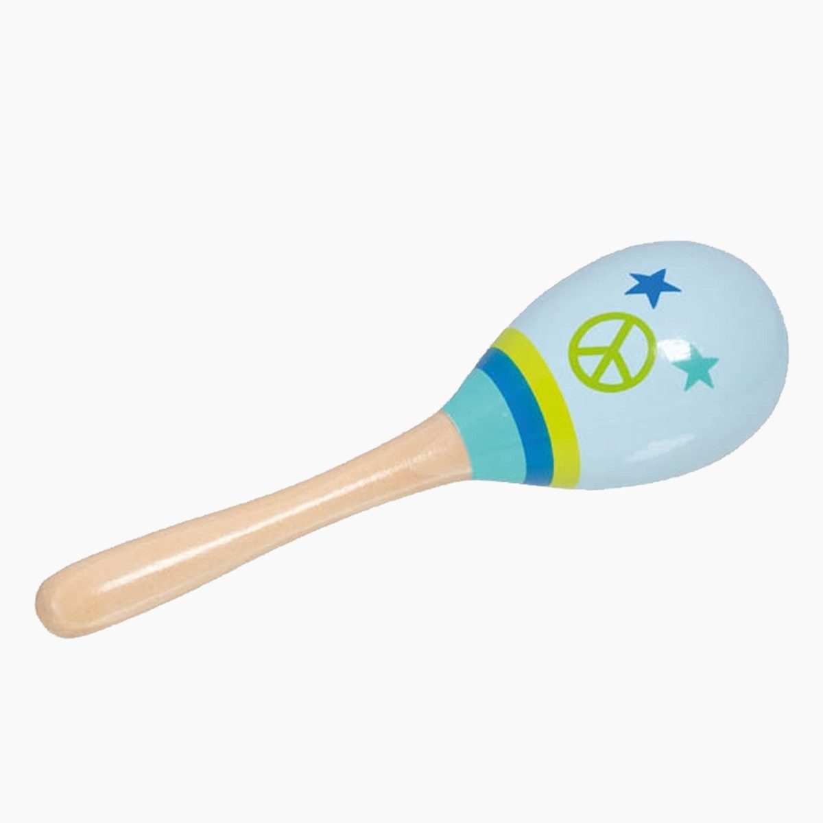 goki Spielzeug-Musikinstrument Maracas Set Herz und Peace, (packung, 2 tlg., spar set), Erstes Musikerlebnis Spaß an Rhythmus und Klängen