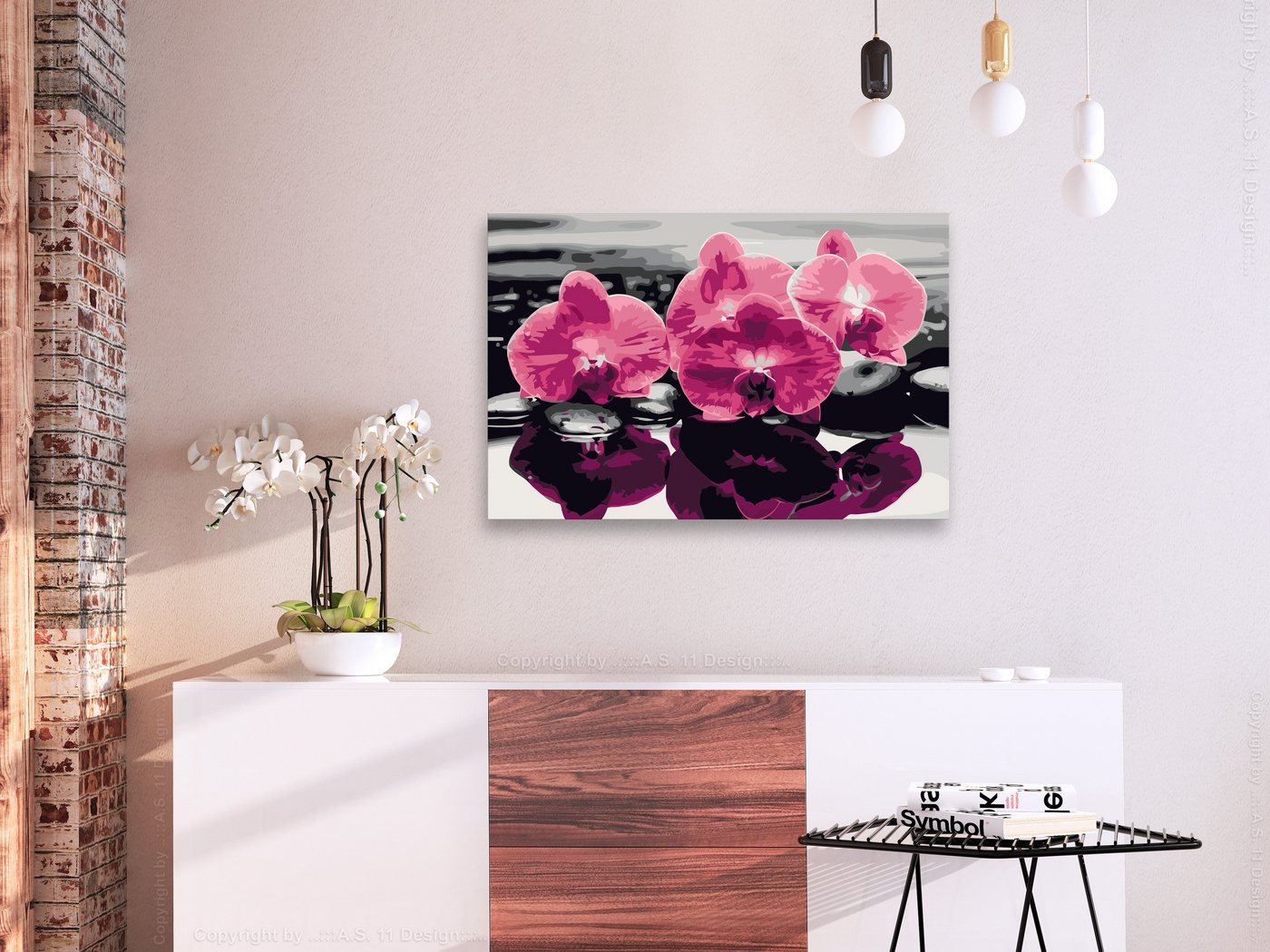Thumbnail - Artgeist Malen nach Zahlen Drei Orchideen