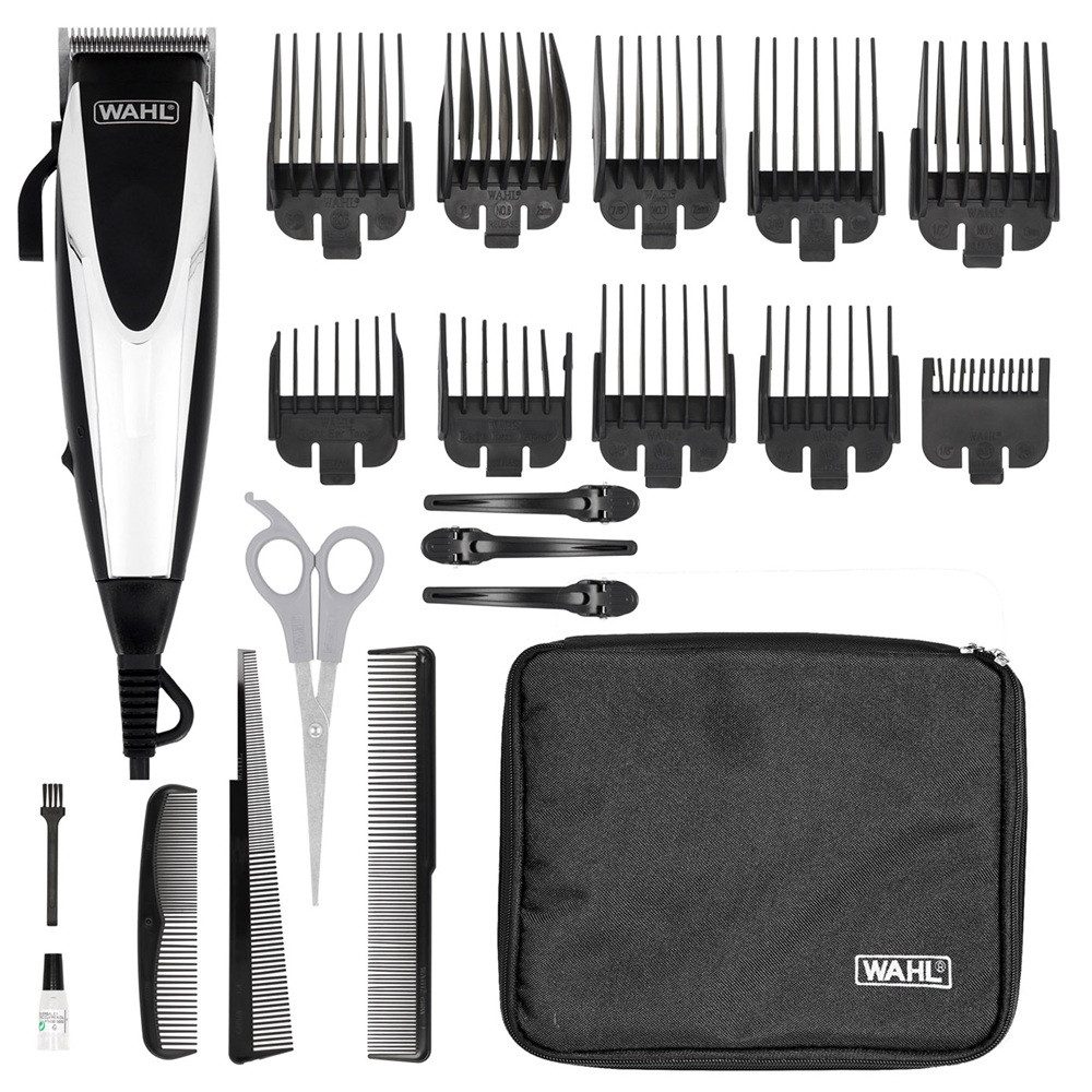 Wahl Haar- und Bartschneider Home Pro, 22-teiliges Haarschneideset, Einstellbarer Verstellhebel