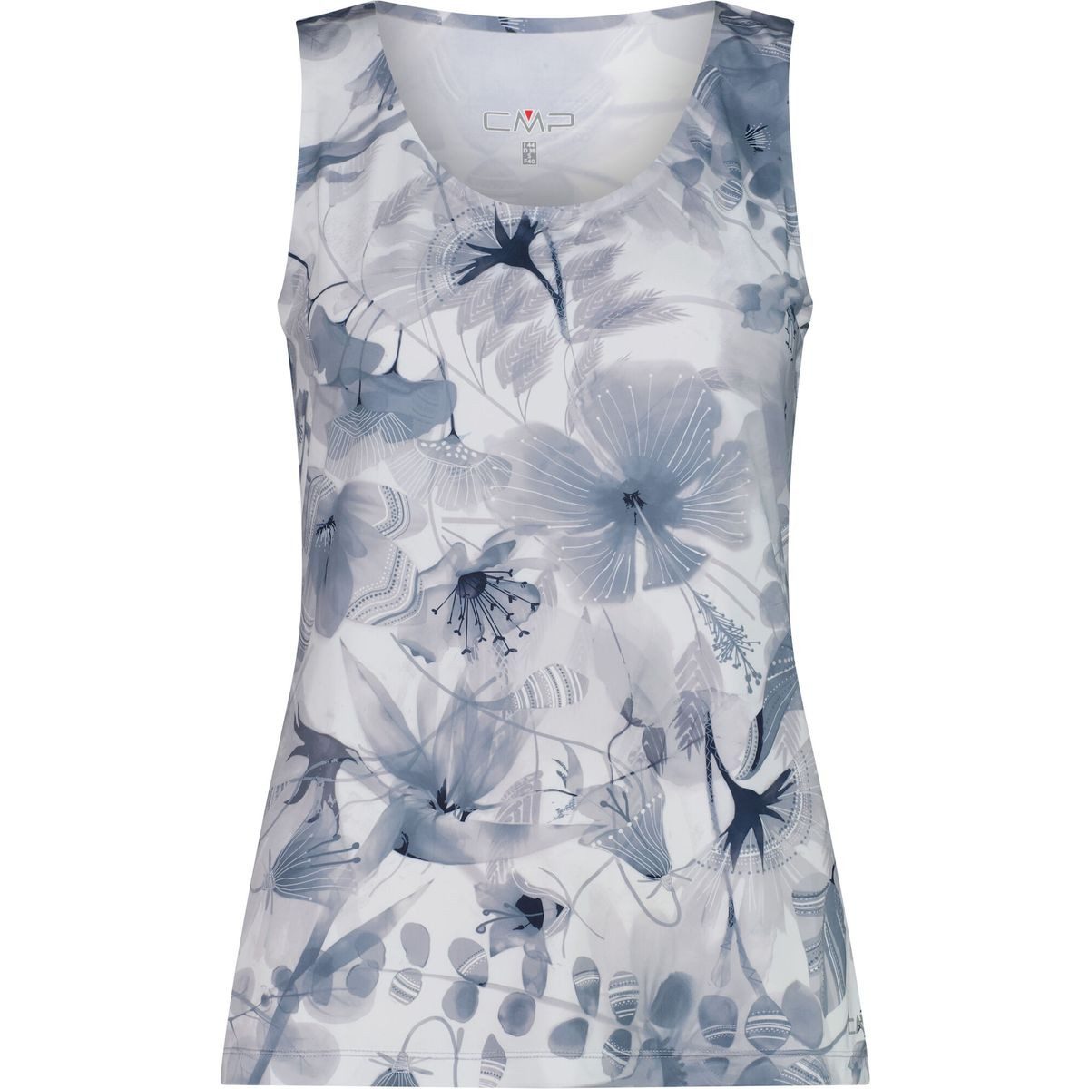 CMP Tanktop Woman TOP Leichtes, atmungsaktives Damen-Tanktop mit Blumenprint und kühlender