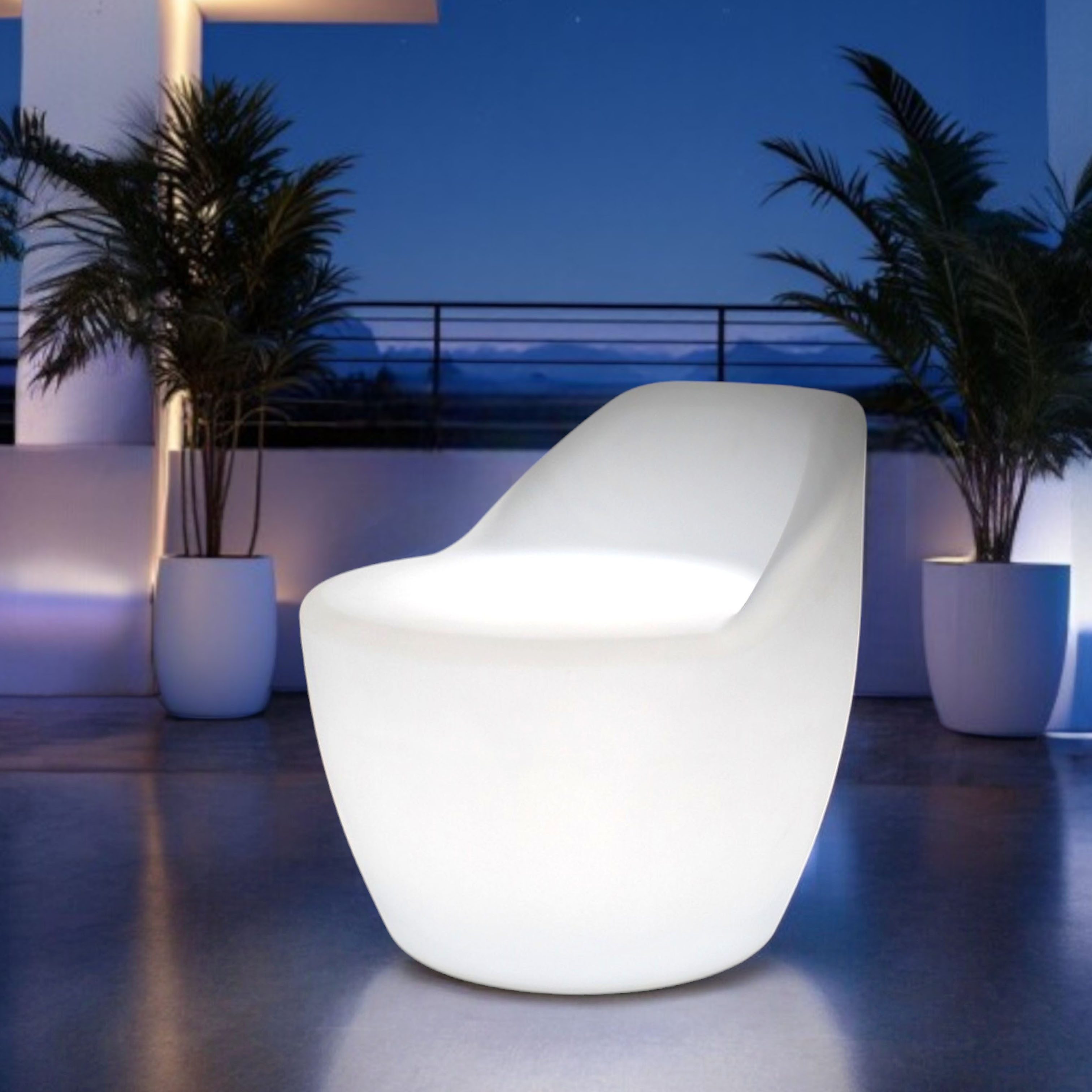 Arnusa Кресла mit LED Beleuchtung Akku kabellos Lounge Möbel Sessel RGB, Fernbedienung Leuchtende Lounge-Möbel
