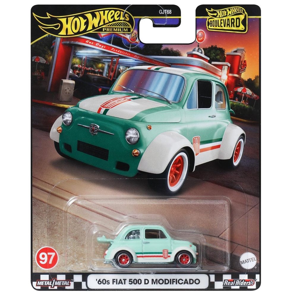 Hot Wheels Spielzeug-Rennwagen Fiat 500 D günstig online kaufen