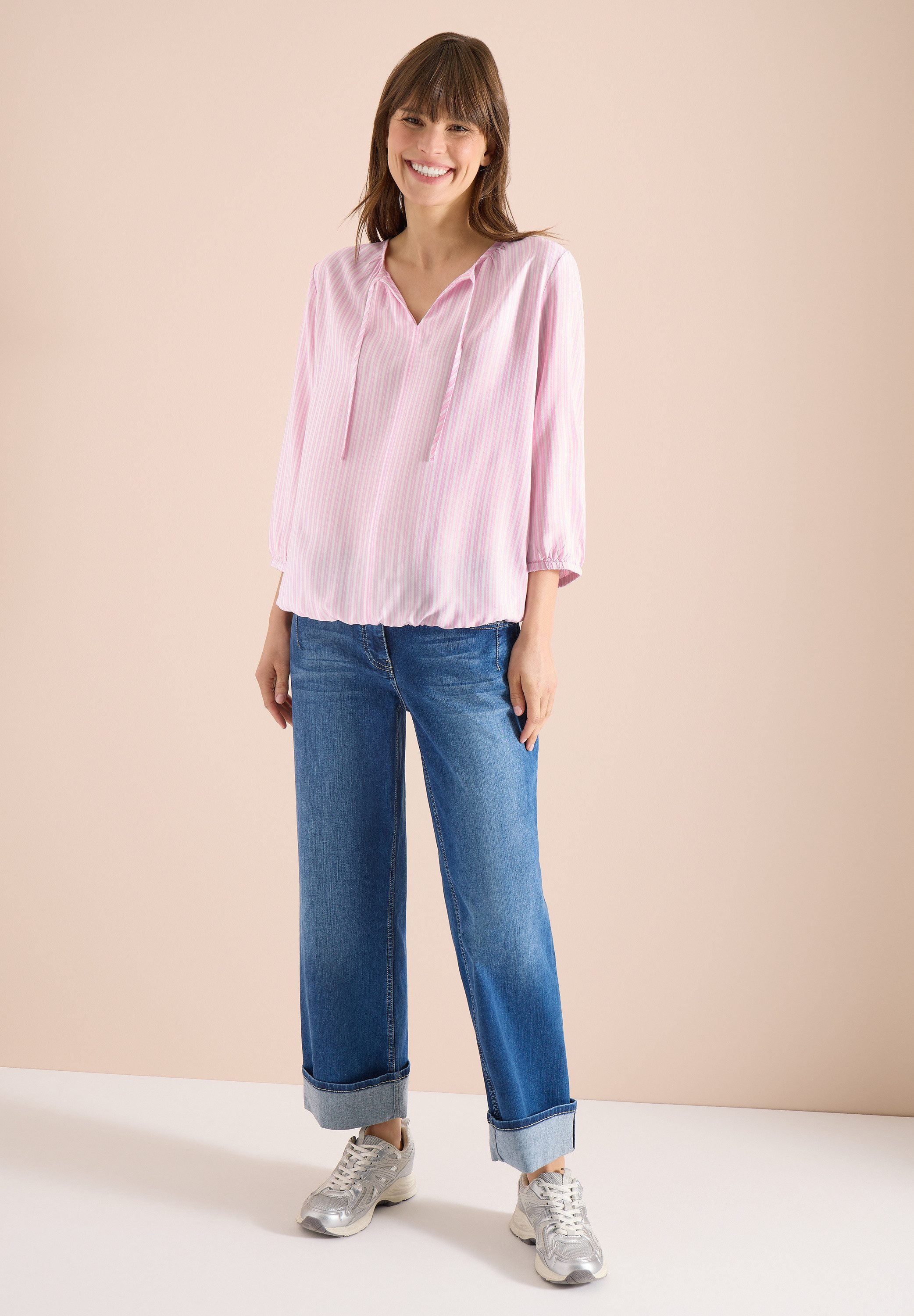 CECIL Langarmbluse mit 3/4 Ärmeln