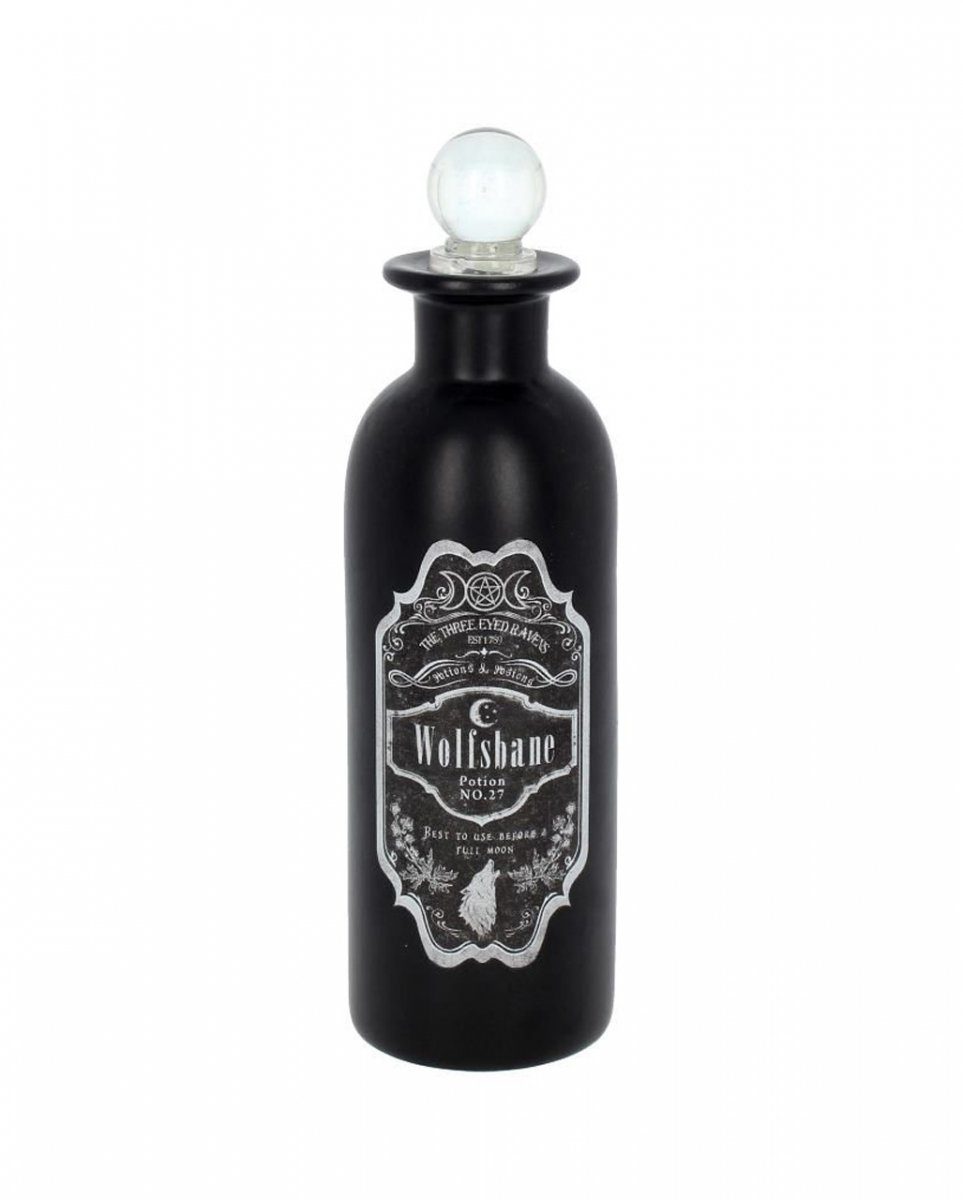 Horror-Shop Dekofigur Wolfsbann Zaubertrank Deko Flasche im Apothekersti
