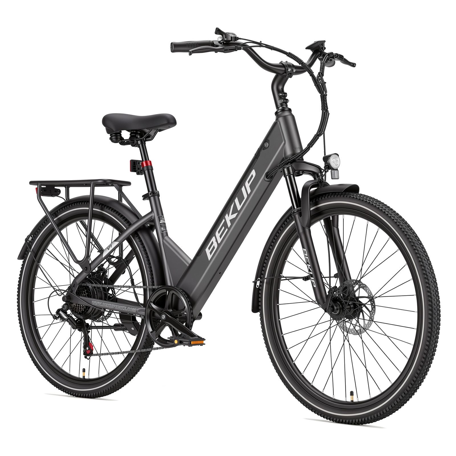 E-Bike Cityrad V1 26 Zoll Cityrad, 522 Wh Akku, 45 Nm, Tiefeinsteiger, 7-Gang