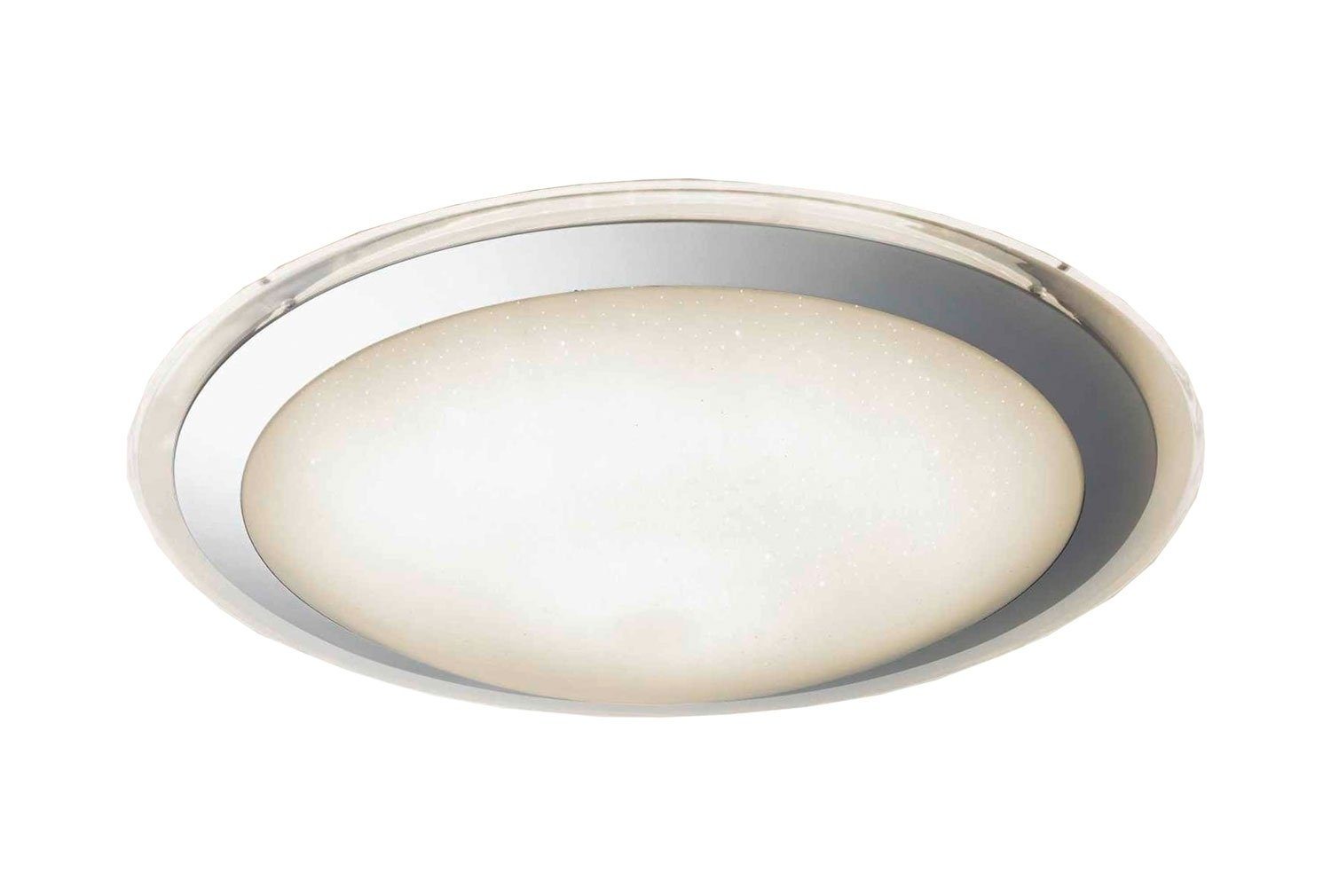 casa NOVA LED Deckenleuchte ERA, 1-flammig, Ø 52 cm, Weiß, Metall, Acryl, Dimmfunktion, LED fest integriert, Neutralweiß, Tageslichtweiß, Warmweiß, LED Deckenlampe