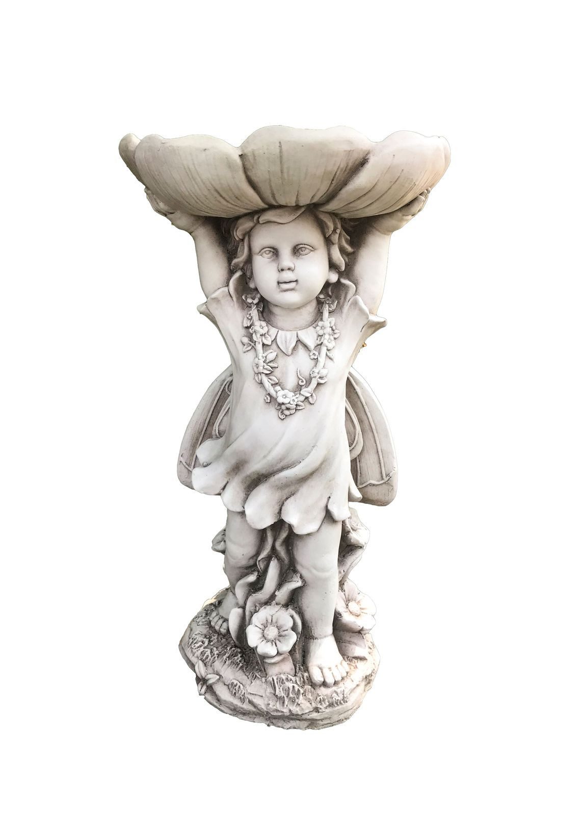 Gravidus Gartenfigur Charmante Gartenfigur ROSALIE in naturgetreuer Stein-Optik