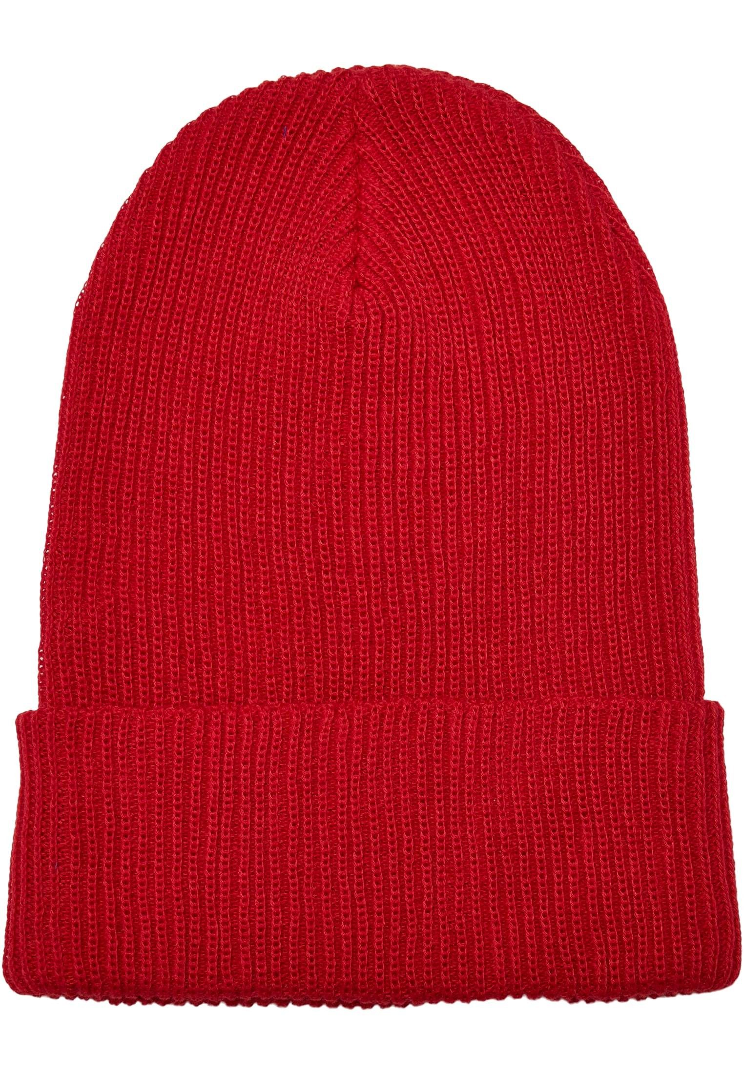 Flexfit Beanie Accessoires Recycled Yarn Ribbed Knit Beanie (1-St) red
