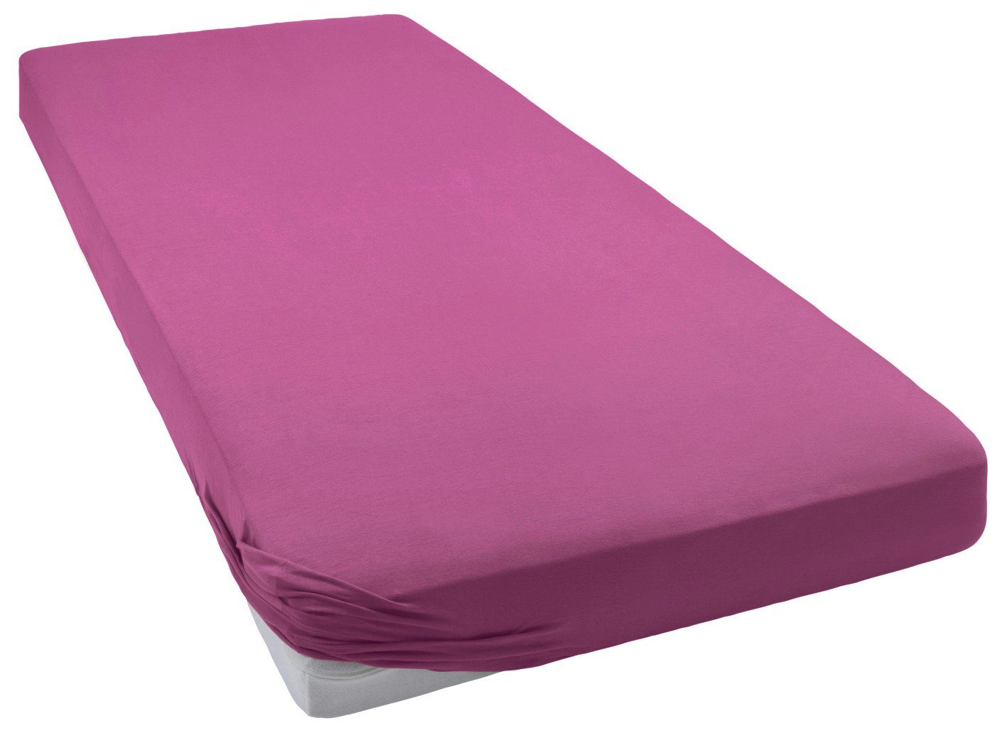 bellana Spannbettlaken bellana deluxe mit Elasthan, Jersey 230 g/m², Premium-Qualität, Jersey-Elasthan, Gummizug: rundum, (1 Stück), mit 5% Elasthan, für Matratzen bis 35cm Höhe, bügelfrei, faltenfrei