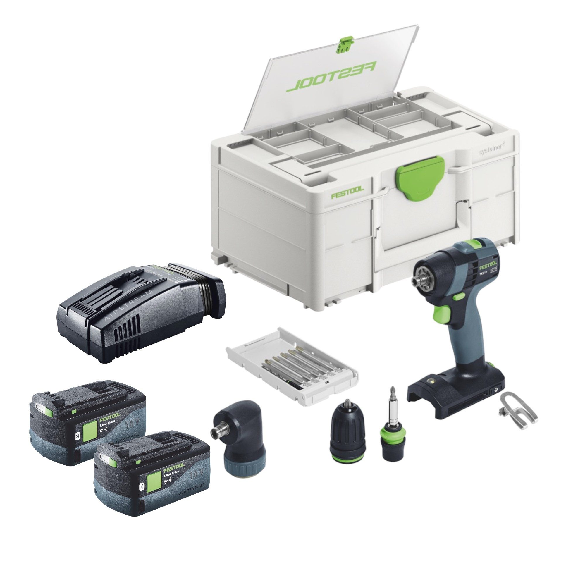 FESTOOL Akku-Schrauber Festool TXS 18-Basic-Set Akku Bohrschrauber 18 V 40 Nm Brushless (577