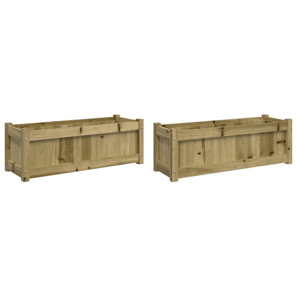 vidaXL Blumentopf Pflanzkübel 2 Stk. Kiefernholz günstig online kaufen
