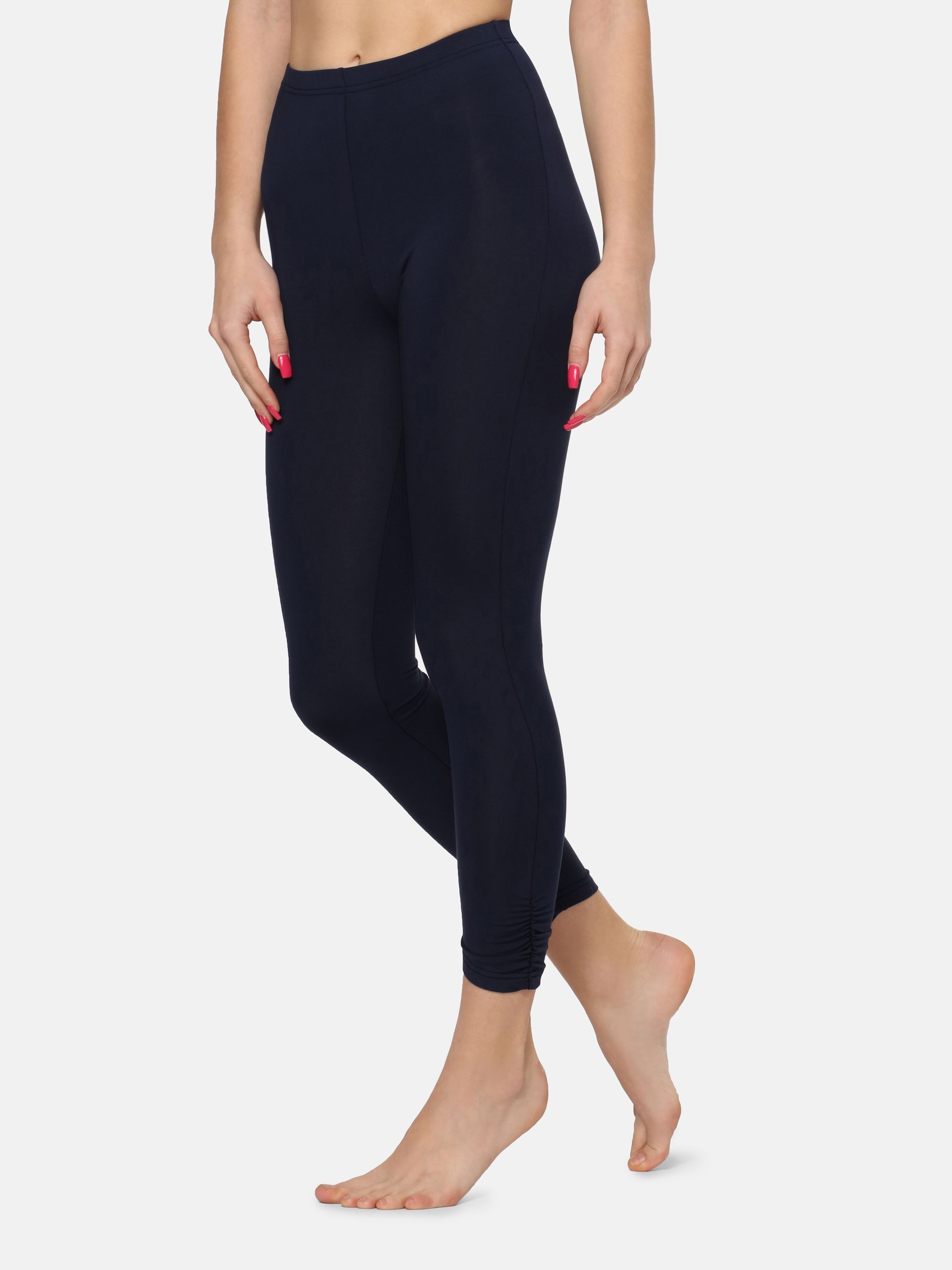Merry Style Leggings Damen 7/8 Hosen mit Falten MS10-424 (1-tlg) elastischer Bund