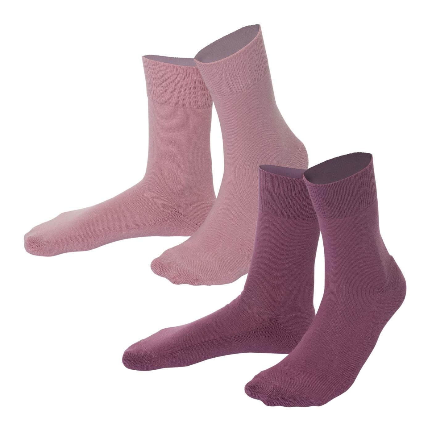 LIVING CRAFTS Socken MABEL Weiche, sanft abfedernde Plüschsohlen Dusty Rose