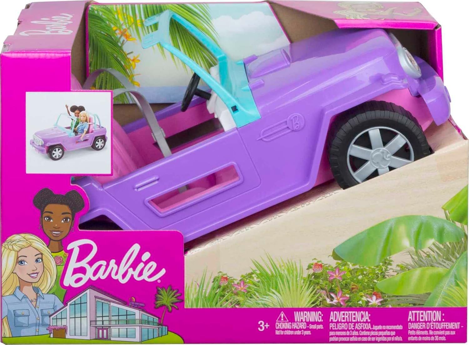 Mattel® Spielzeug-Auto MATTEL Barbie Strand-Jeep GMT46