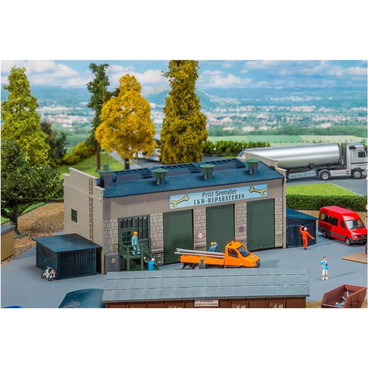 Faller Modellbausatz Faller 131385 LKW-Werkstatt H0
