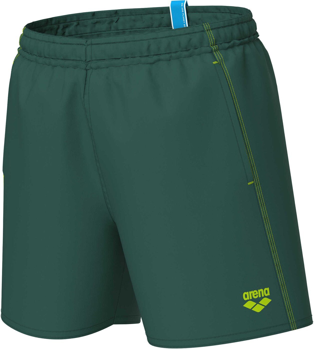 Arena Shorts BOYS' BEACH BOXER SOLID R MANGROVE-ARTIC LIME